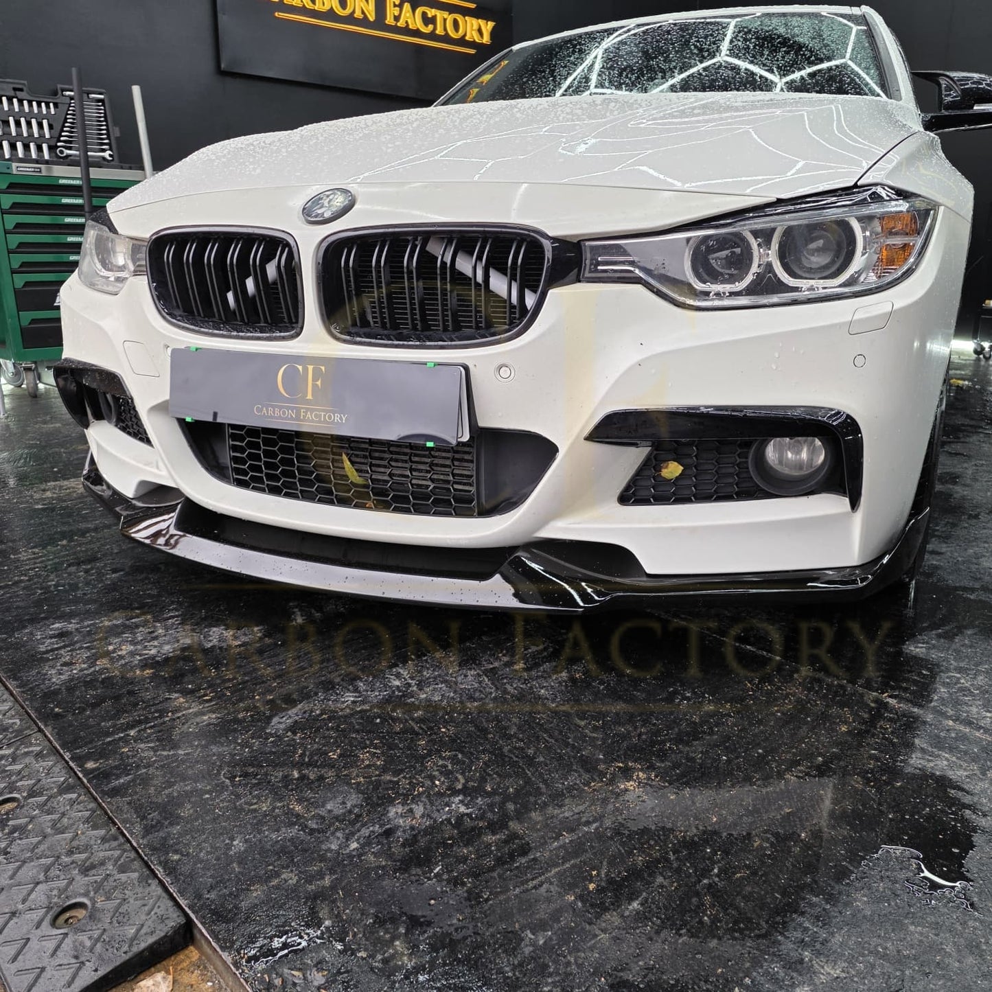 MAD Style Carbon Fibre Front Splitter for BMW F30 F31 3 Series M Sport 12-19