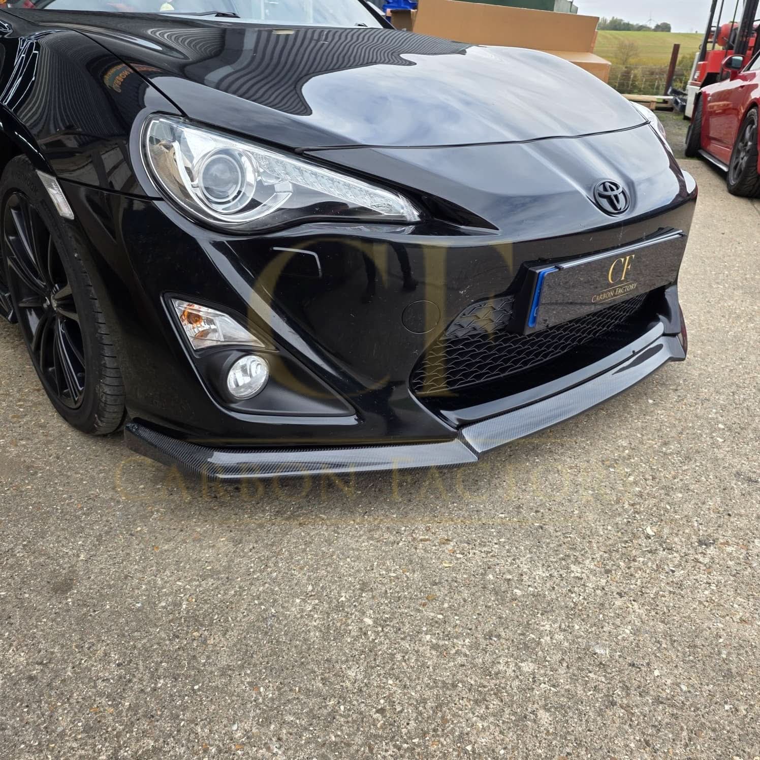 BM Style Carbon Fibre Front Splitter for Toyota GT86 13-16 - Carbon Factory