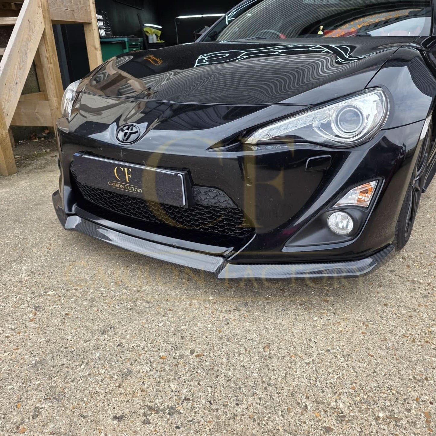 BM Style Carbon Fibre Front Splitter for Toyota GT86 13-16 - Carbon Factory