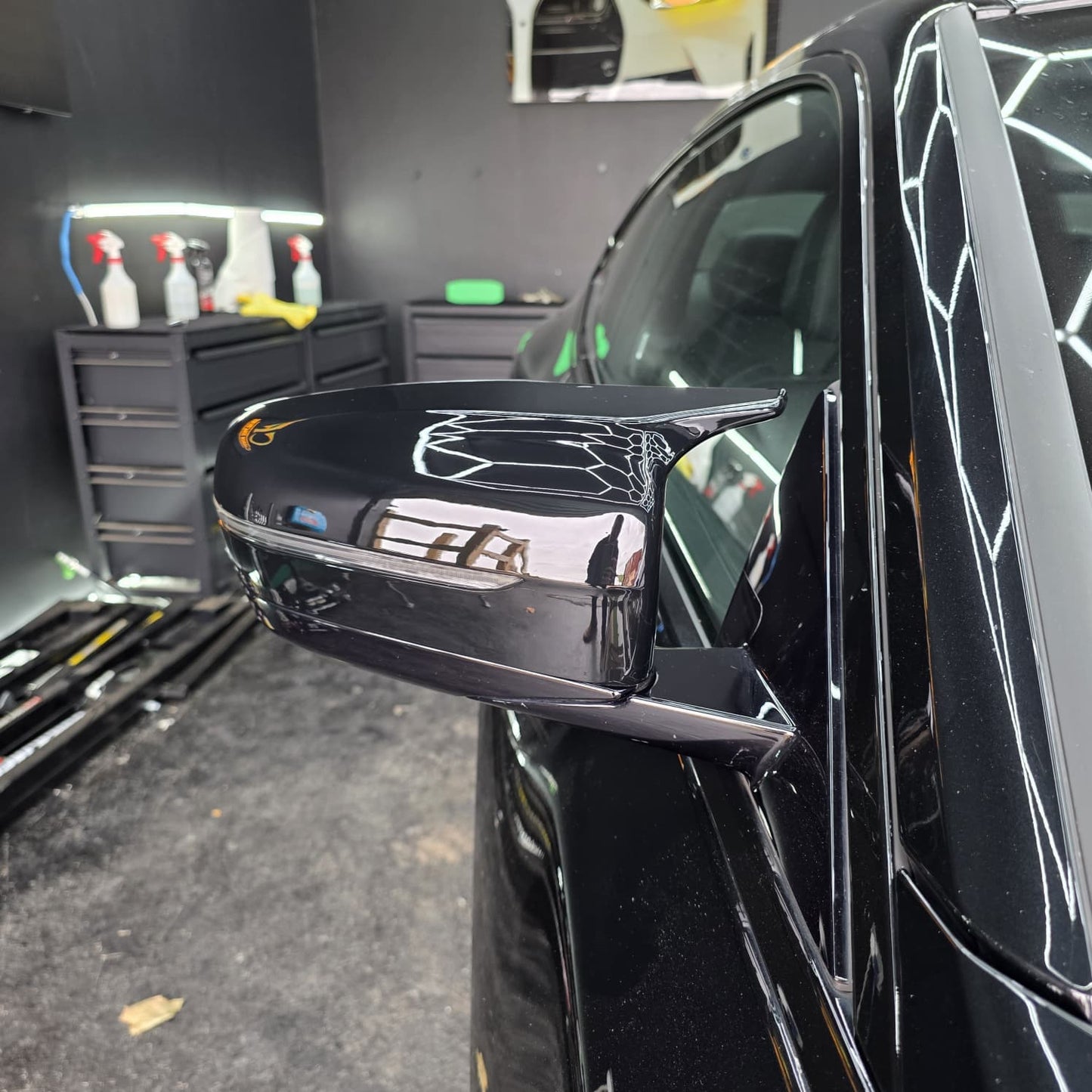MP Style Gloss Black Replacement Mirror Covers for BMW G20 G21 3 Series 17-23