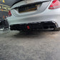 Brabus Style Gloss Black Rear Diffuser & Exhaust Tips for Mercedes Benz W205 C Class & C63 Saloon 15-21 - Carbon Factory