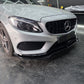 J Style Gloss Black Front Splitter for Mercedes Benz W205 C Class 15-18 - Carbon Factory
