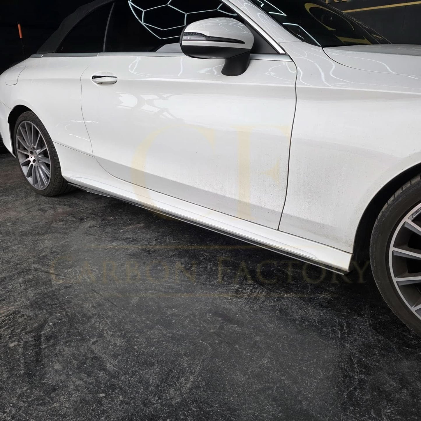 AMG Style Gloss Black Side Skirts for Mercedes Benz W205 C Class & C63 15-21 - Carbon Factory
