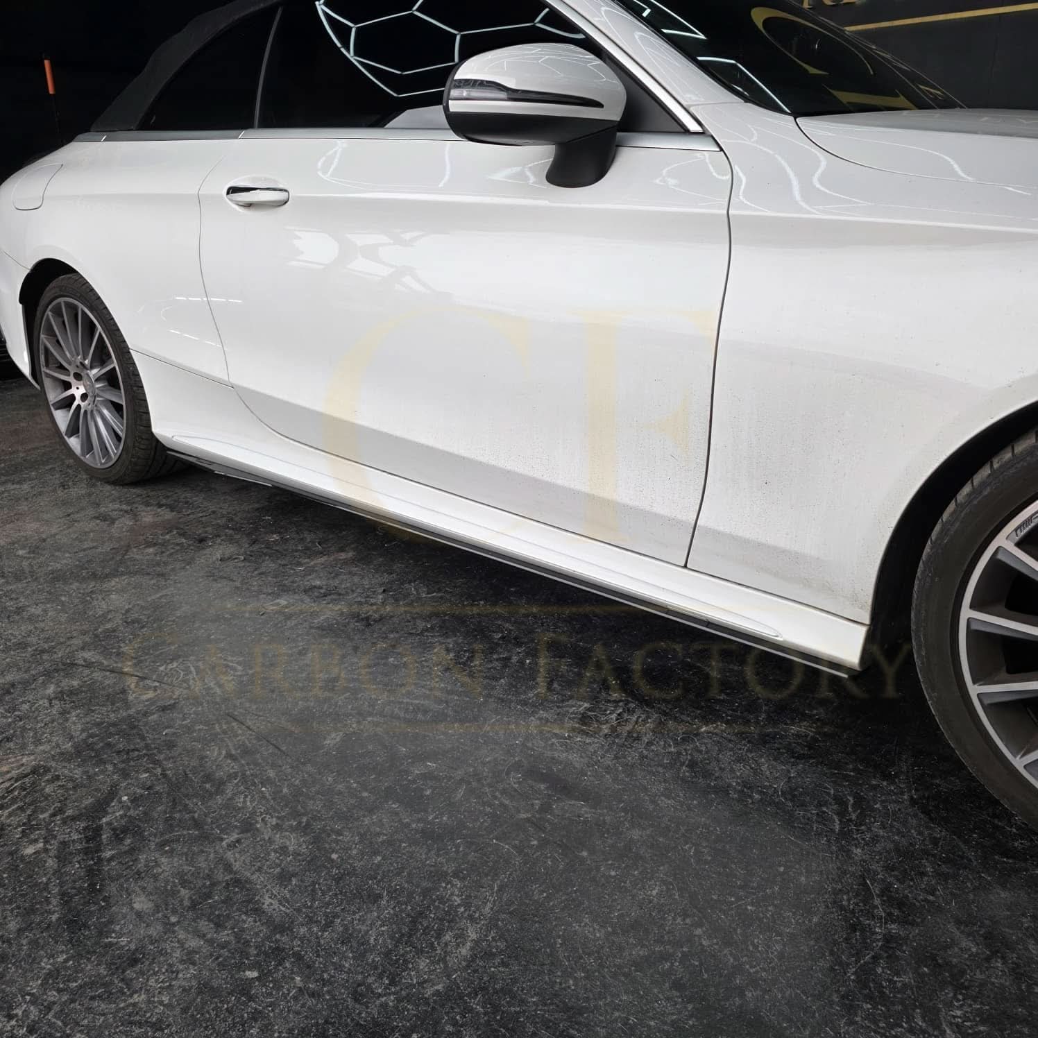 AMG Style Gloss Black Side Skirts for Mercedes Benz W205 C Class & C63 15-21 - Carbon Factory
