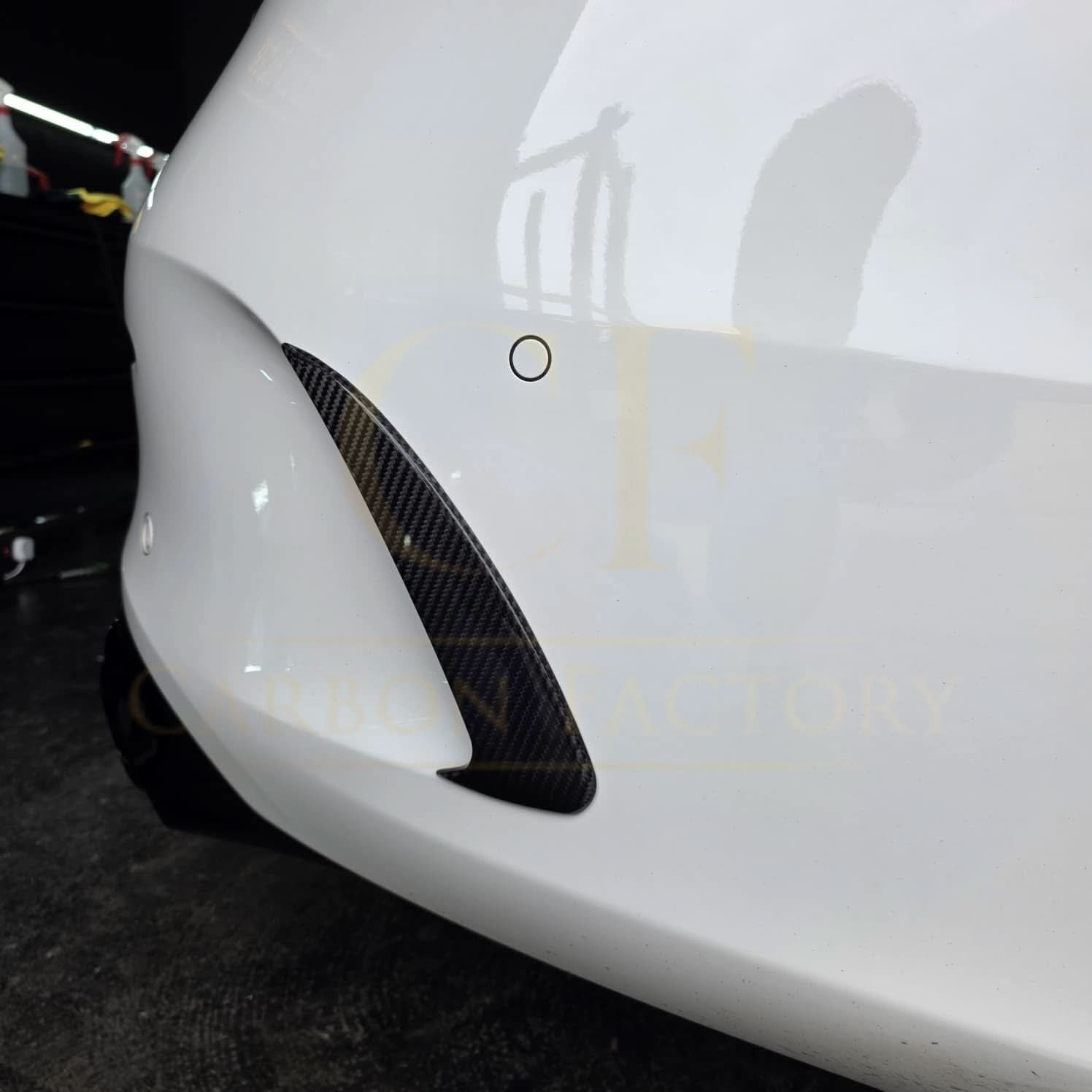 Carbon Fibre Rear Bumper Trims for Mercedes W205 C43 2 Door Coupe 15-18 - Carbon Factory