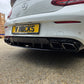 AMG Style Gloss Black Rear Diffuser & Exhaust Tips for Mercedes Benz W205 C Class & C63 Coupe 15-21 - Carbon Factory