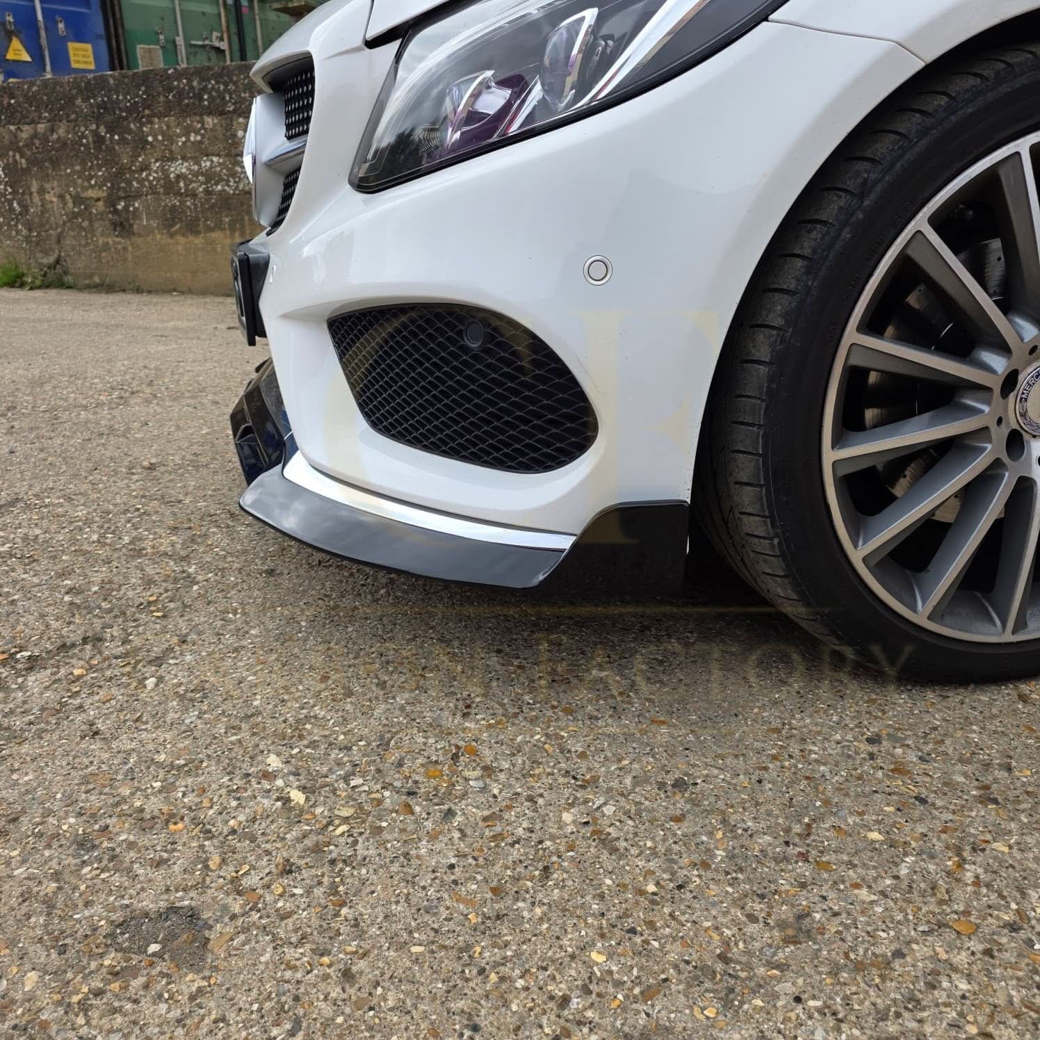 Brabus 2 Style Gloss Black Front Splitter for Mercedes Benz W205 C Class 15-18 - Carbon Factory