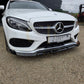 Brabus 2 Style Gloss Black Front Splitter for Mercedes Benz W205 C Class 15-18 - Carbon Factory