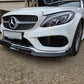 Brabus 2 Style Gloss Black Front Splitter for Mercedes Benz W205 C Class 15-18 - Carbon Factory