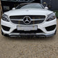 Brabus 2 Style Gloss Black Front Splitter for Mercedes Benz W205 C Class 15-18 - Carbon Factory