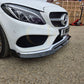 Brabus 2 Style Gloss Black Front Splitter for Mercedes Benz W205 C Class 15-18 - Carbon Factory