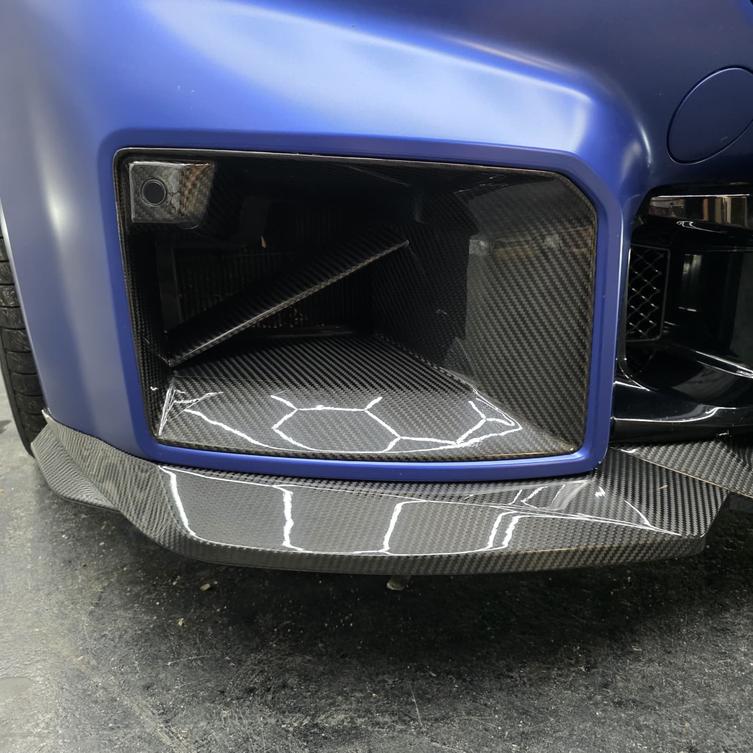 MP Style Pre-Preg Carbon Fibre Front Induction Trims for BMW G87 M2 23-Present - Carbon Factory