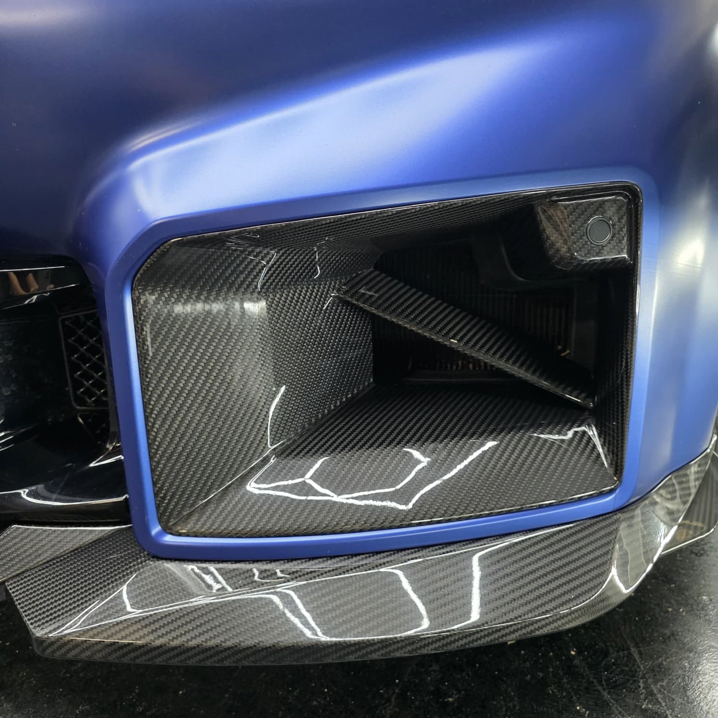 MP Style Pre-Preg Carbon Fibre Front Induction Trims for BMW G87 M2 23-Present - Carbon Factory