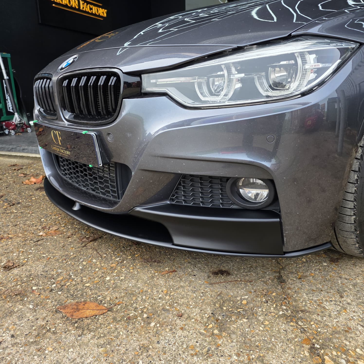 MP Style Matt Black Front Splitter for BMW F30 F31 3 Series M Sport 12-19 - Carbon Factory