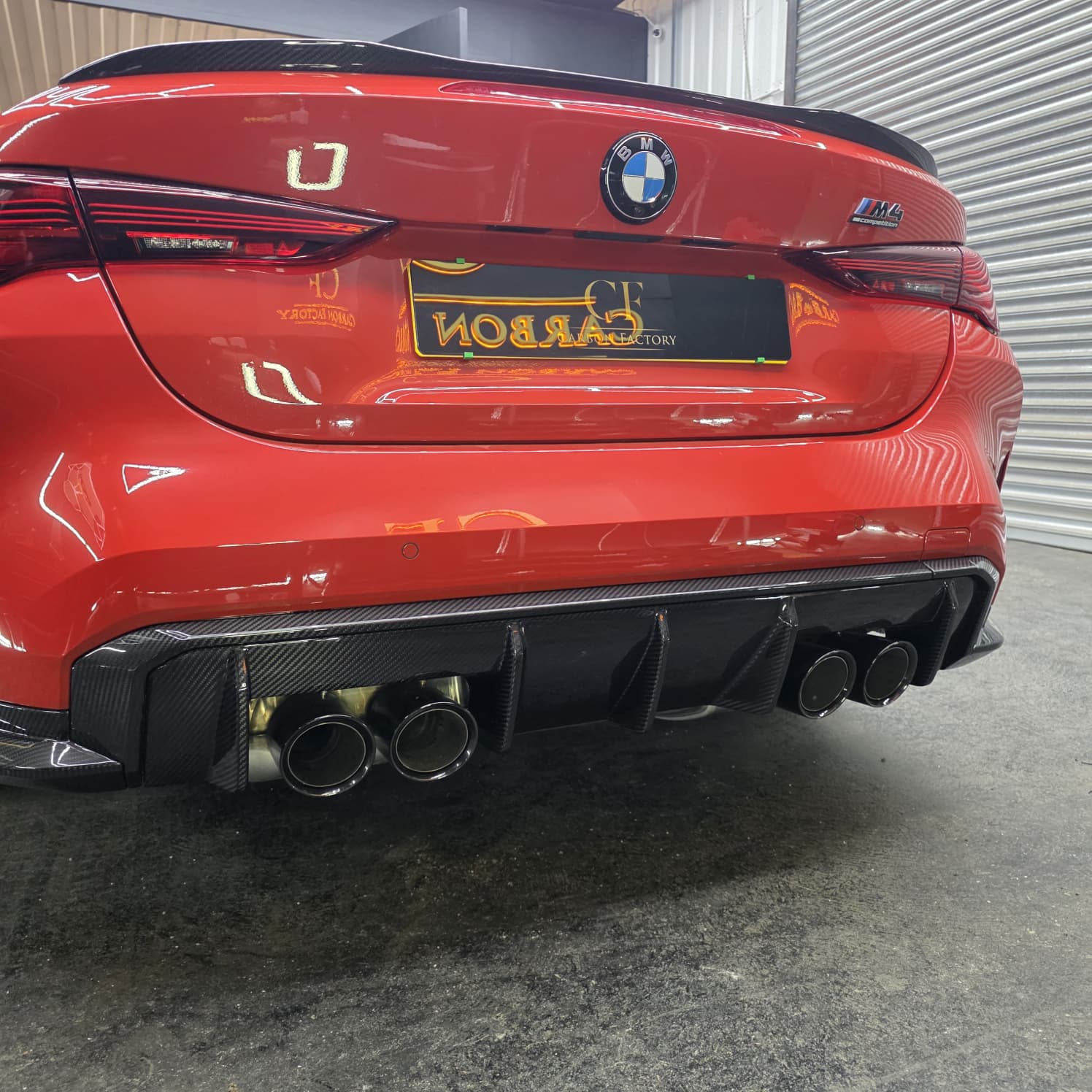OEM Style Pre-Preg Carbon Fibre Rear Diffuser for BMW G80 M3 G82 G83 M4 21-Present - Carbon Factory
