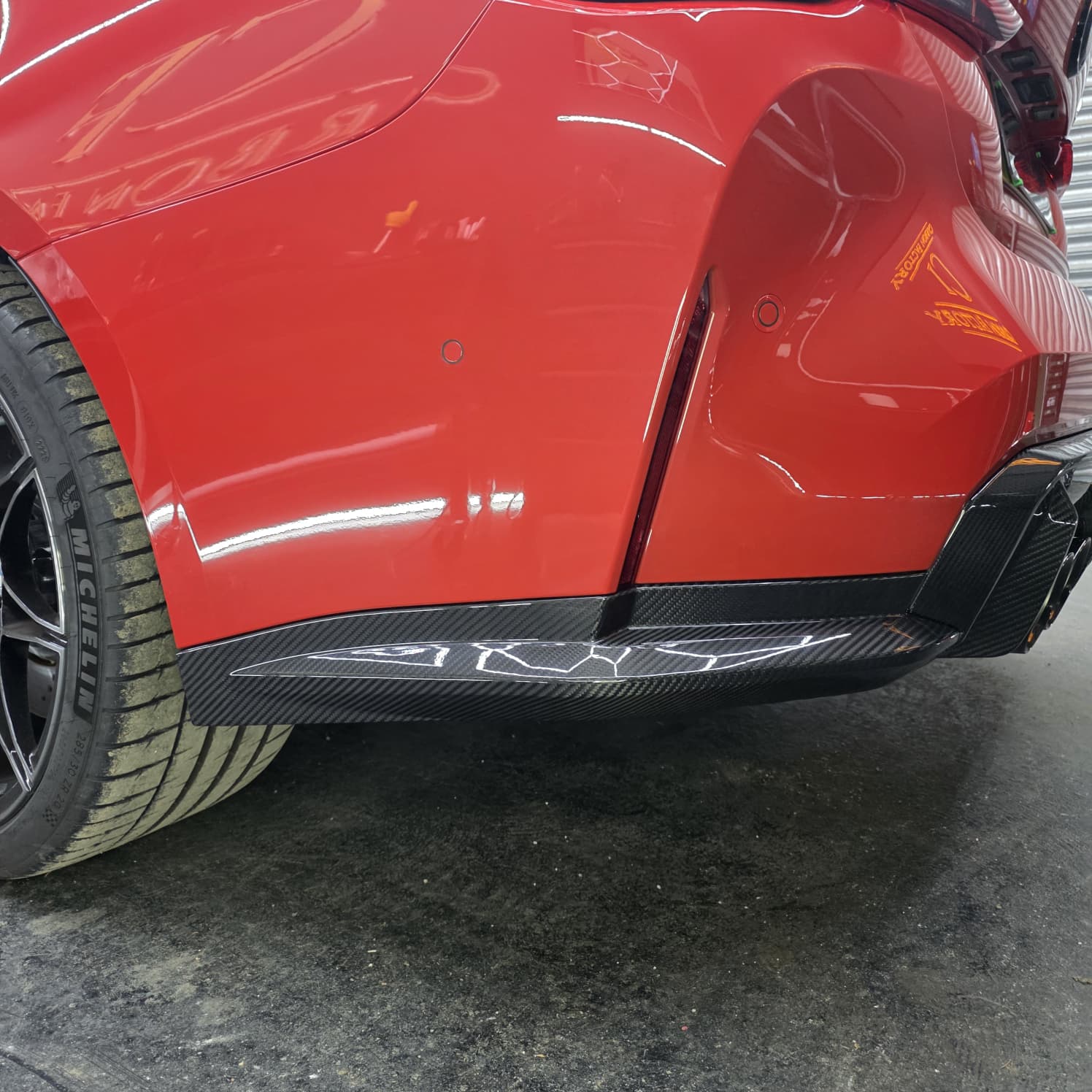OEM Style Pre-Preg Carbon Fibre Rear Bumper Spats for BMW G82 G83 M4 21-Present - Carbon Factory