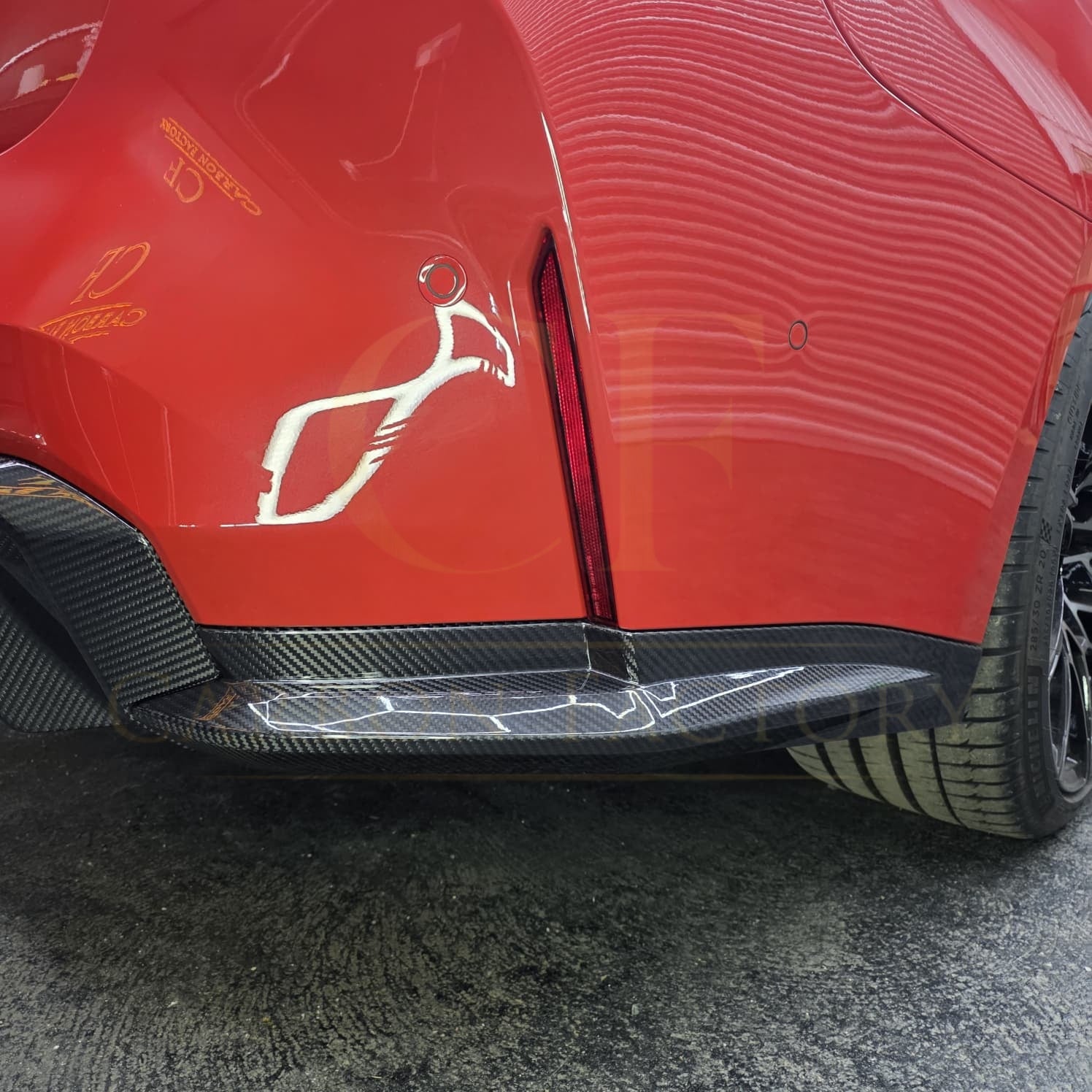 OEM Style Pre-Preg Carbon Fibre Rear Bumper Spats for BMW G82 G83 M4 21-Present - Carbon Factory