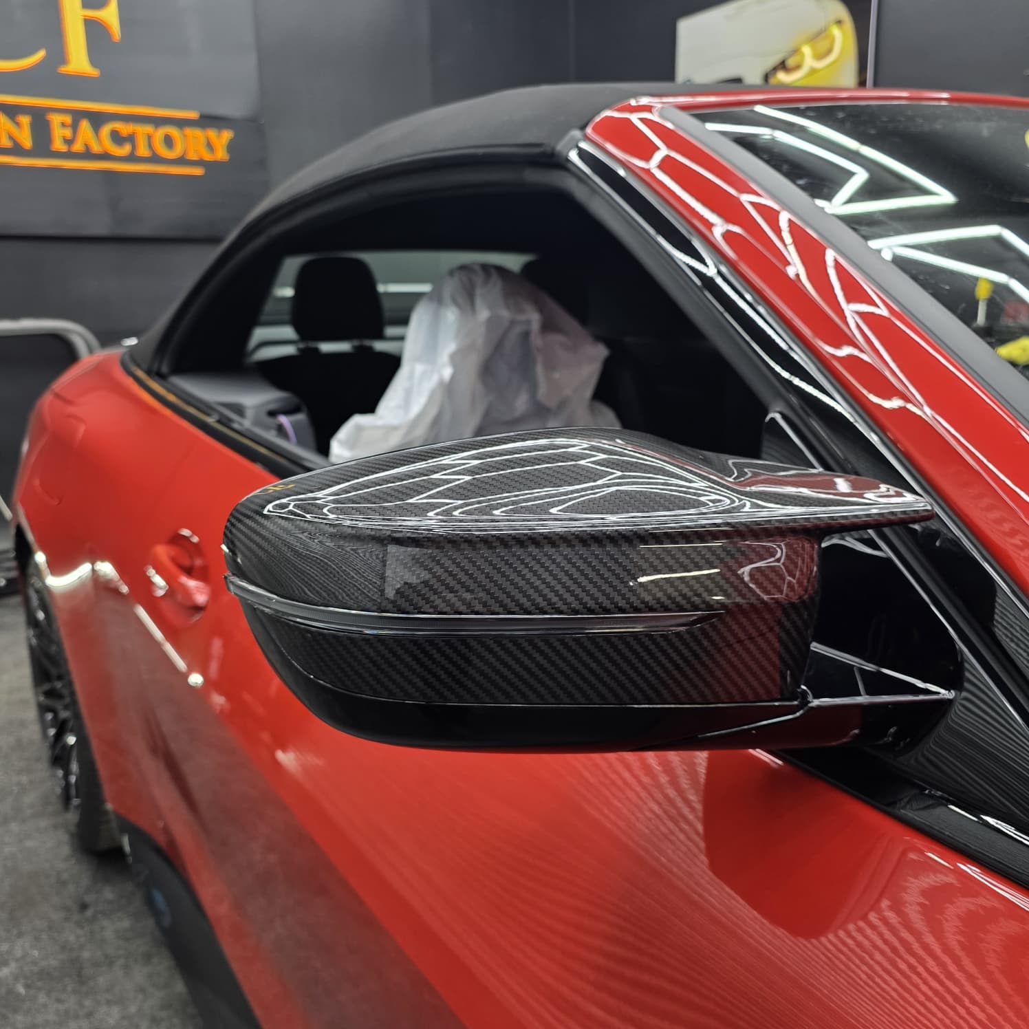 Pre-Preg Carbon Fibre Replacement Mirror Covers for BMW G87 M2 G80 M3 G82 G83 M4 20-Present - Carbon Factory