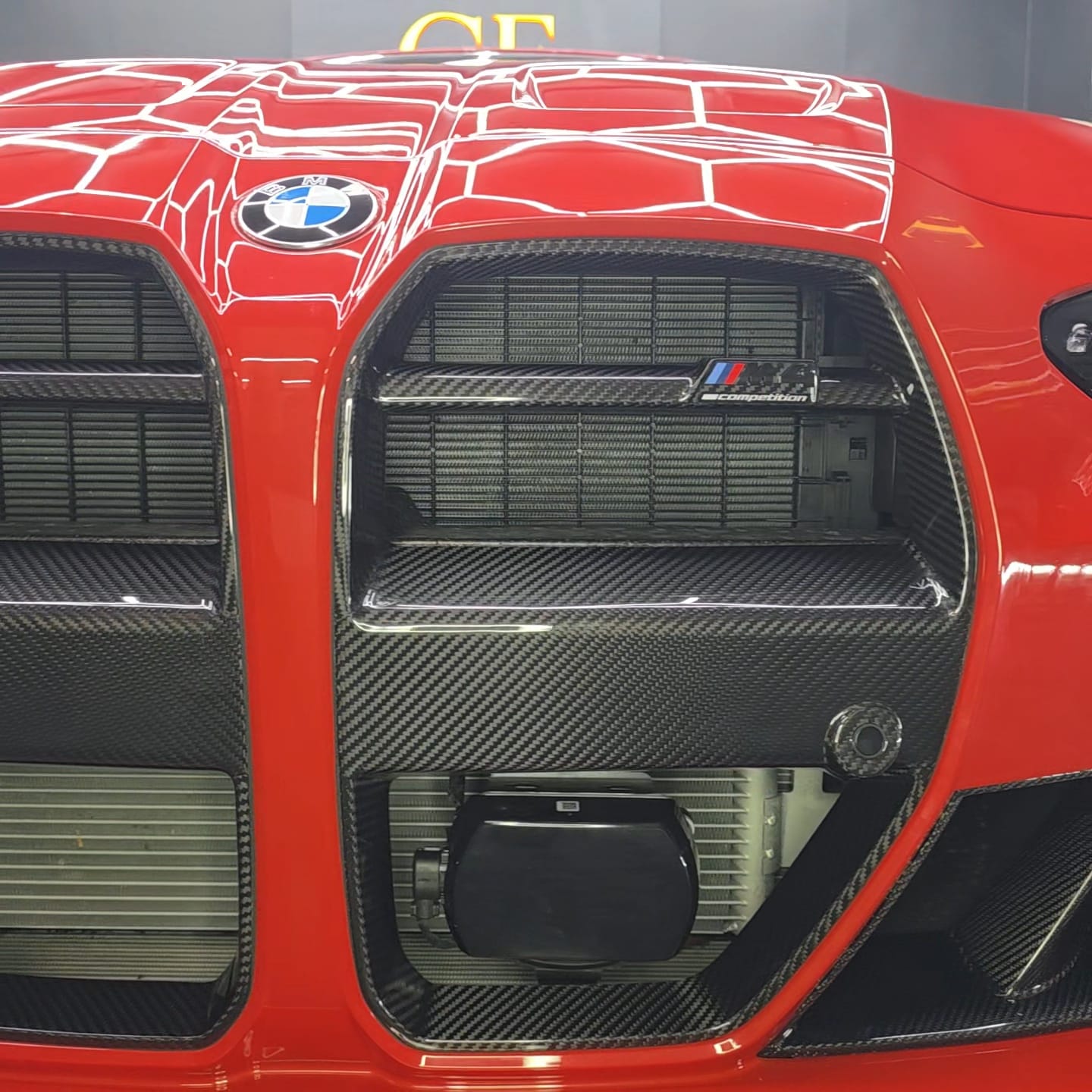 V Style Pre-Preg Carbon Fibre Front Grille for BMW G80 M3 G82 G83 M4 21-25 - Carbon Factory