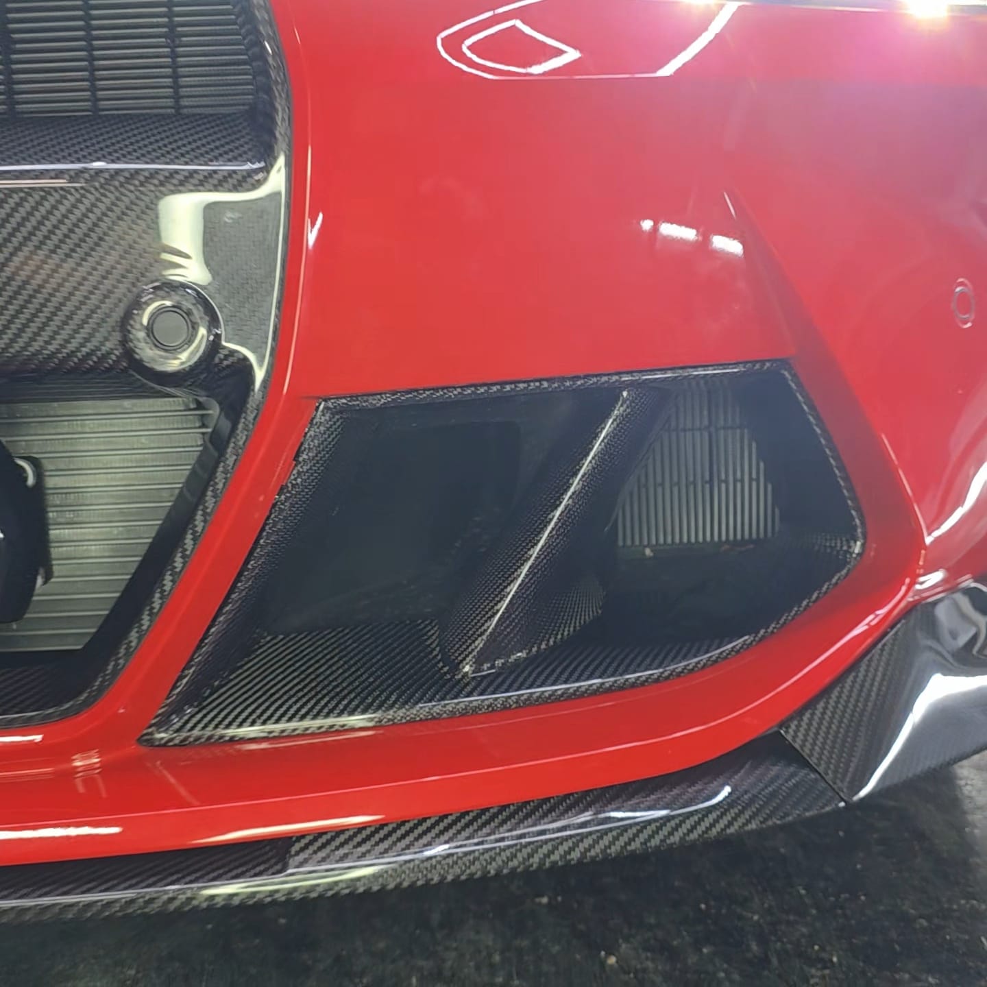 Carbon Fibre Front Bumper Inserts for BMW G80 M3 G82 G83 M4 21-Present - Carbon Factory