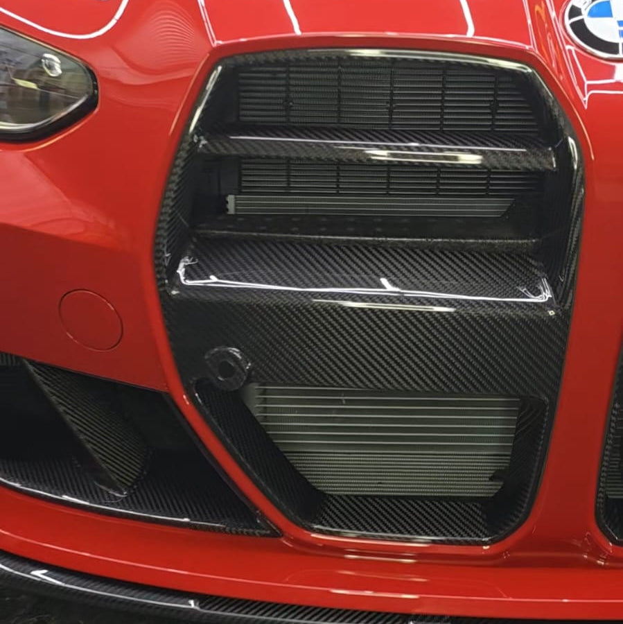 V Style Pre-Preg Carbon Fibre Front Grille for BMW G80 M3 G82 G83 M4 21-25 - Carbon Factory