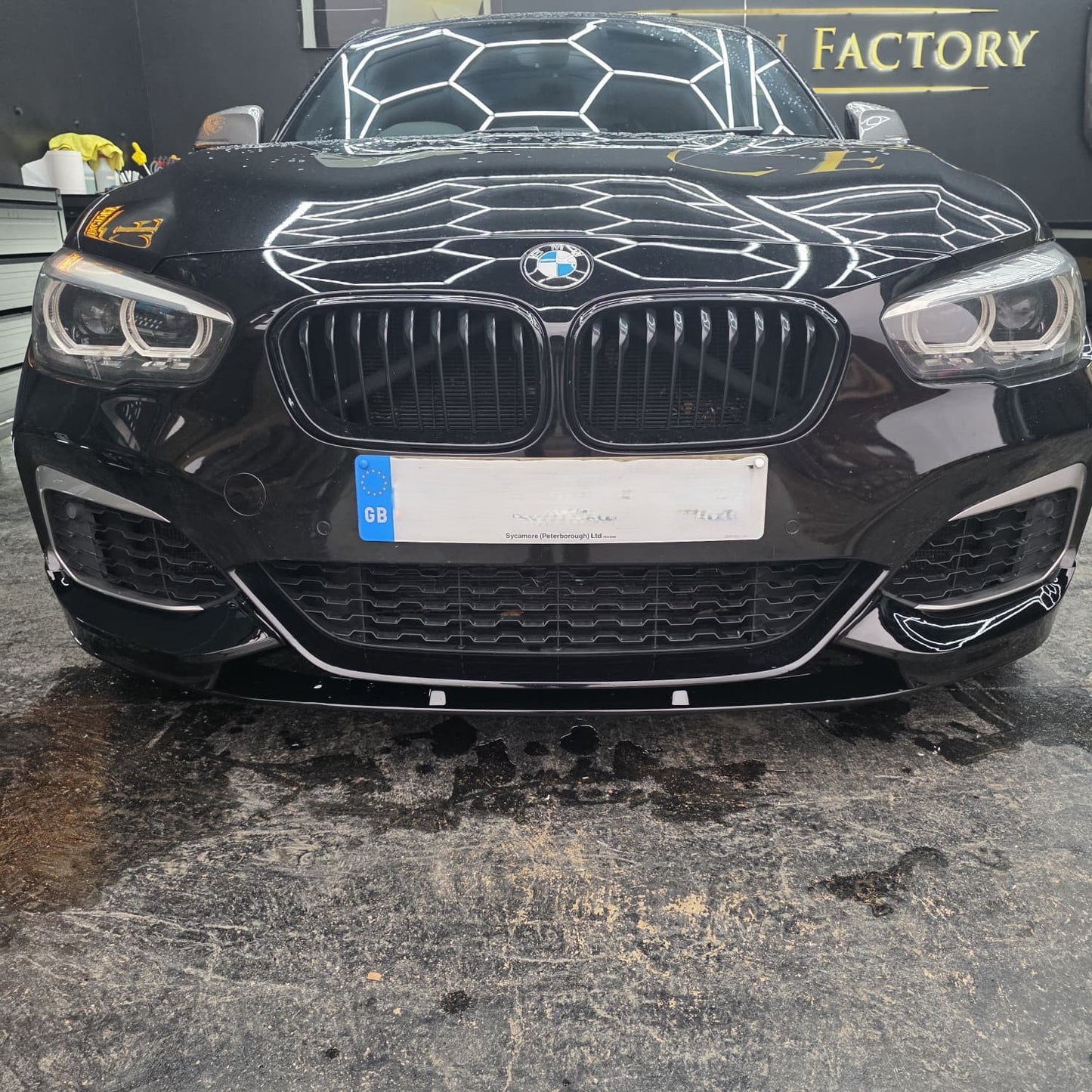 MP Style Gloss Black Front Splitter for BMW F20 F21 1 Series LCI 15-19