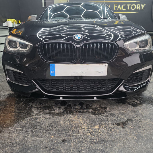 MP Style Gloss Black Front Splitter for BMW F20 F21 1 Series LCI 15-19