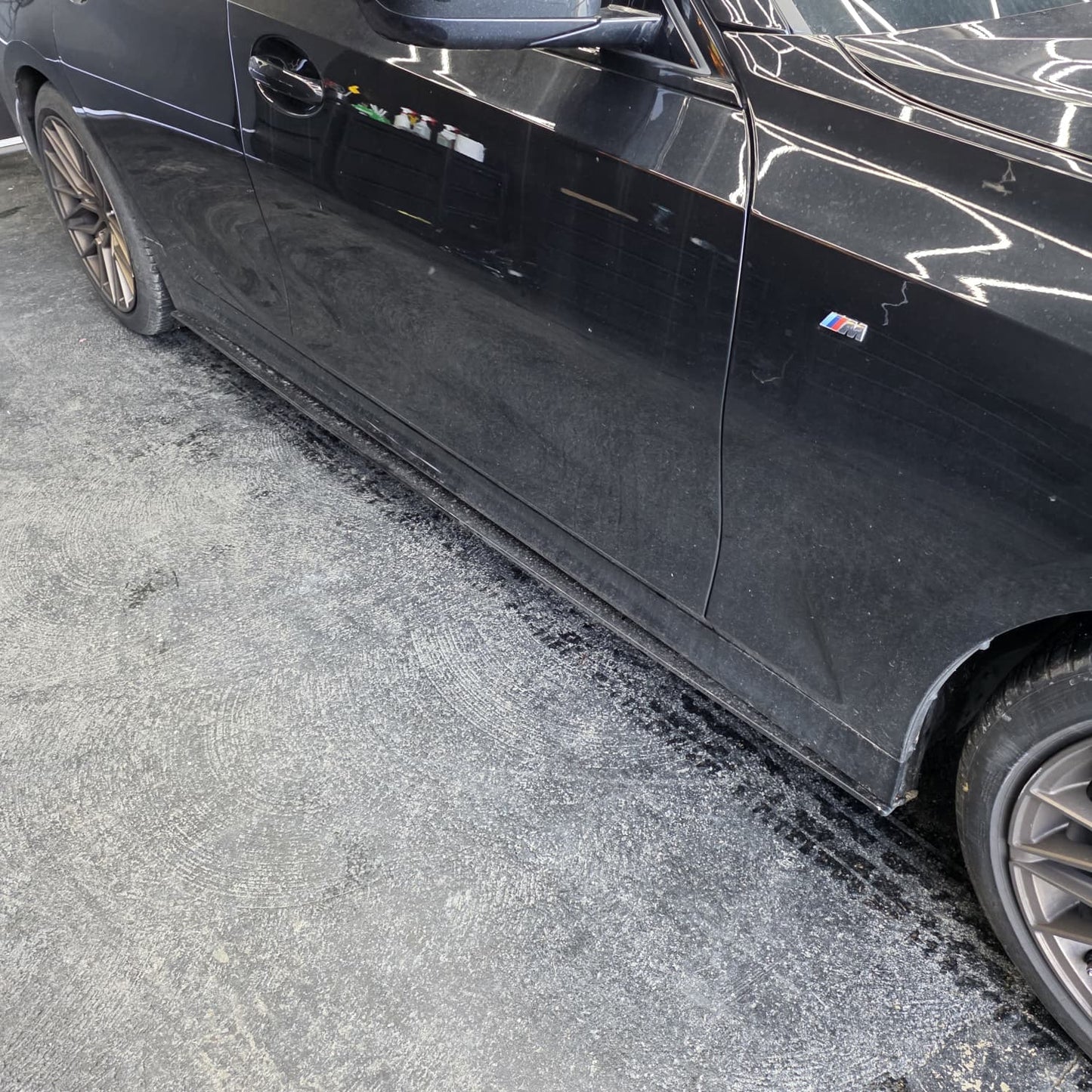 AC Style Gloss Black Side Skirts for BMW 3 Series G20 19-Present