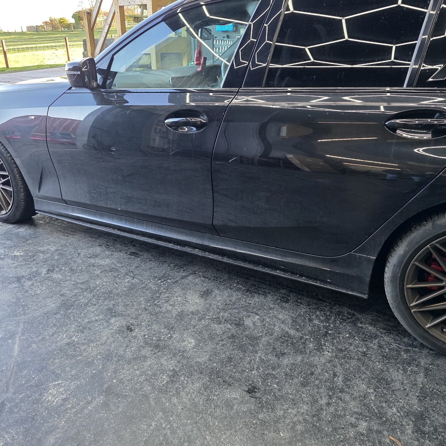 AC Style Gloss Black Side Skirts for BMW 3 Series G20 19-Present