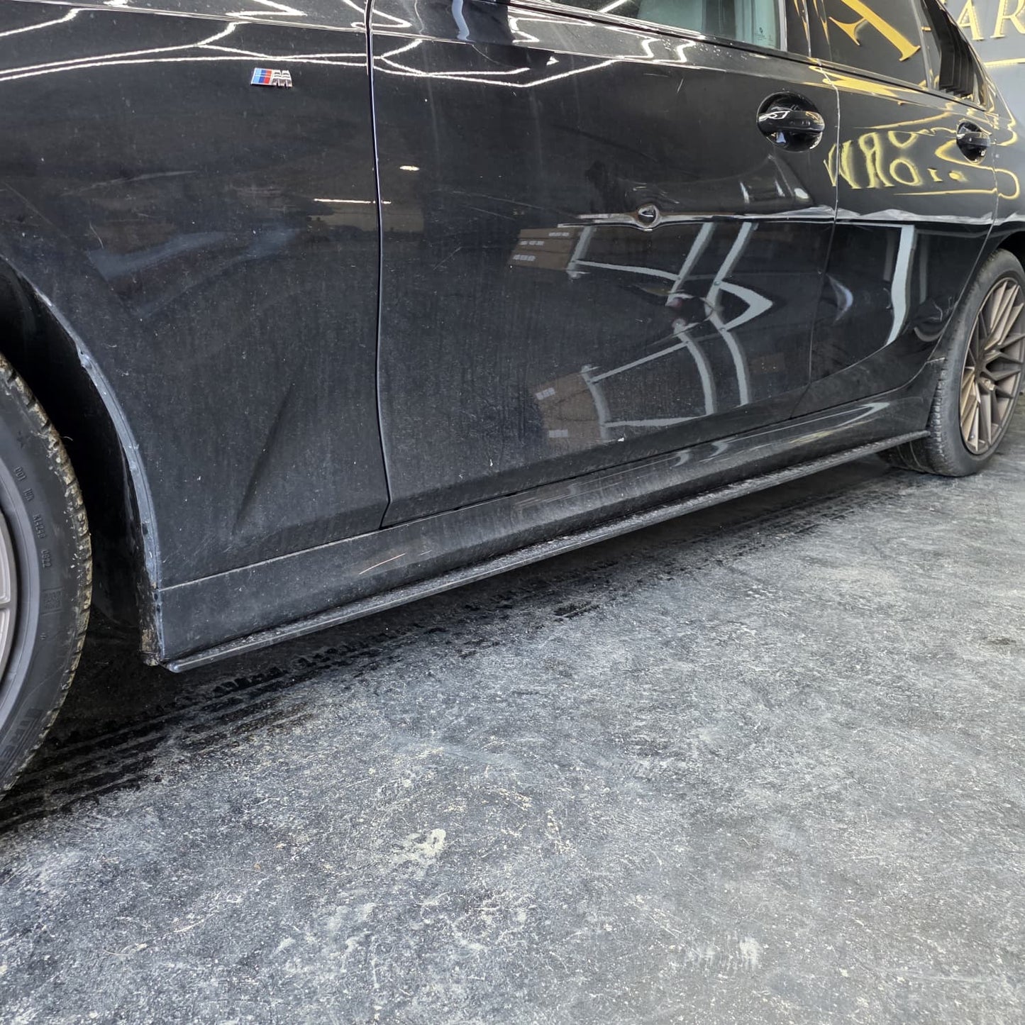 AC Style Gloss Black Side Skirts for BMW 3 Series G20 19-Present