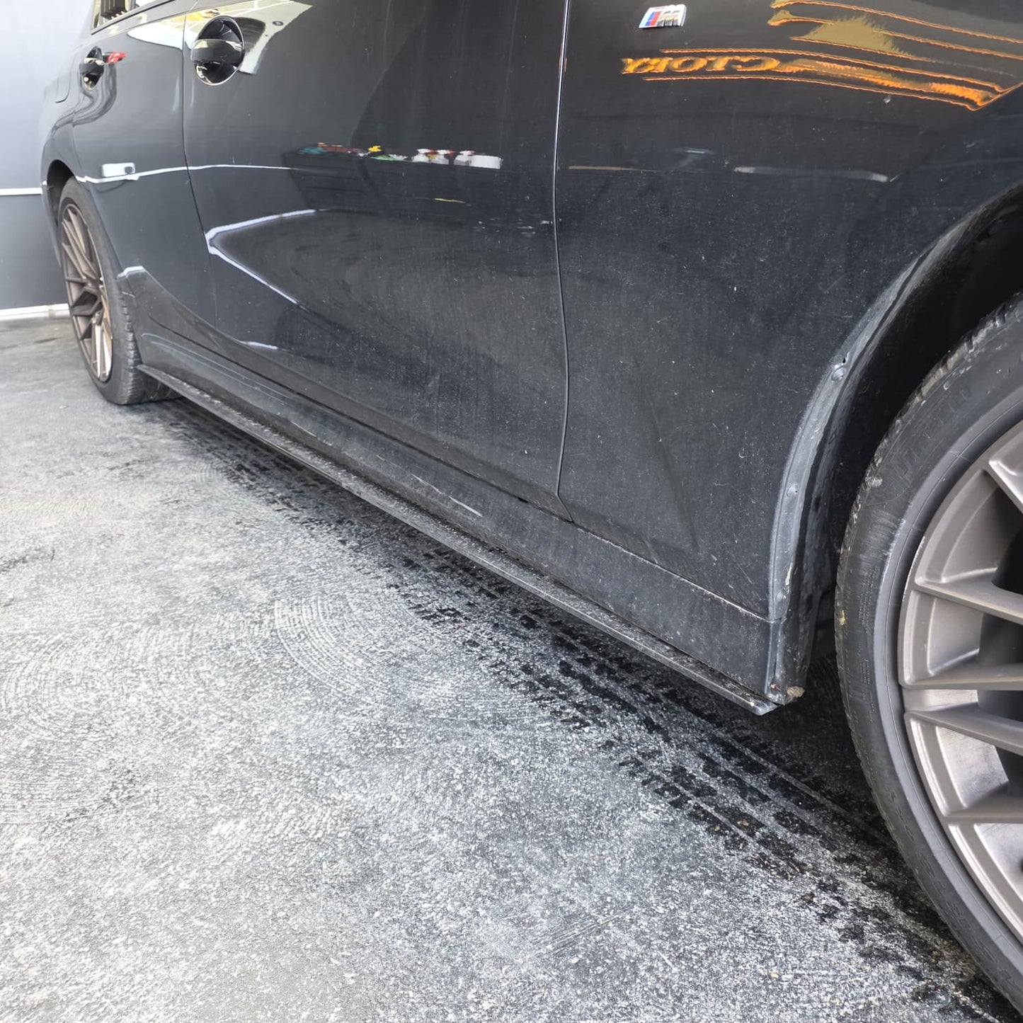 AC Style Gloss Black Side Skirts for BMW 3 Series G20 19-Present