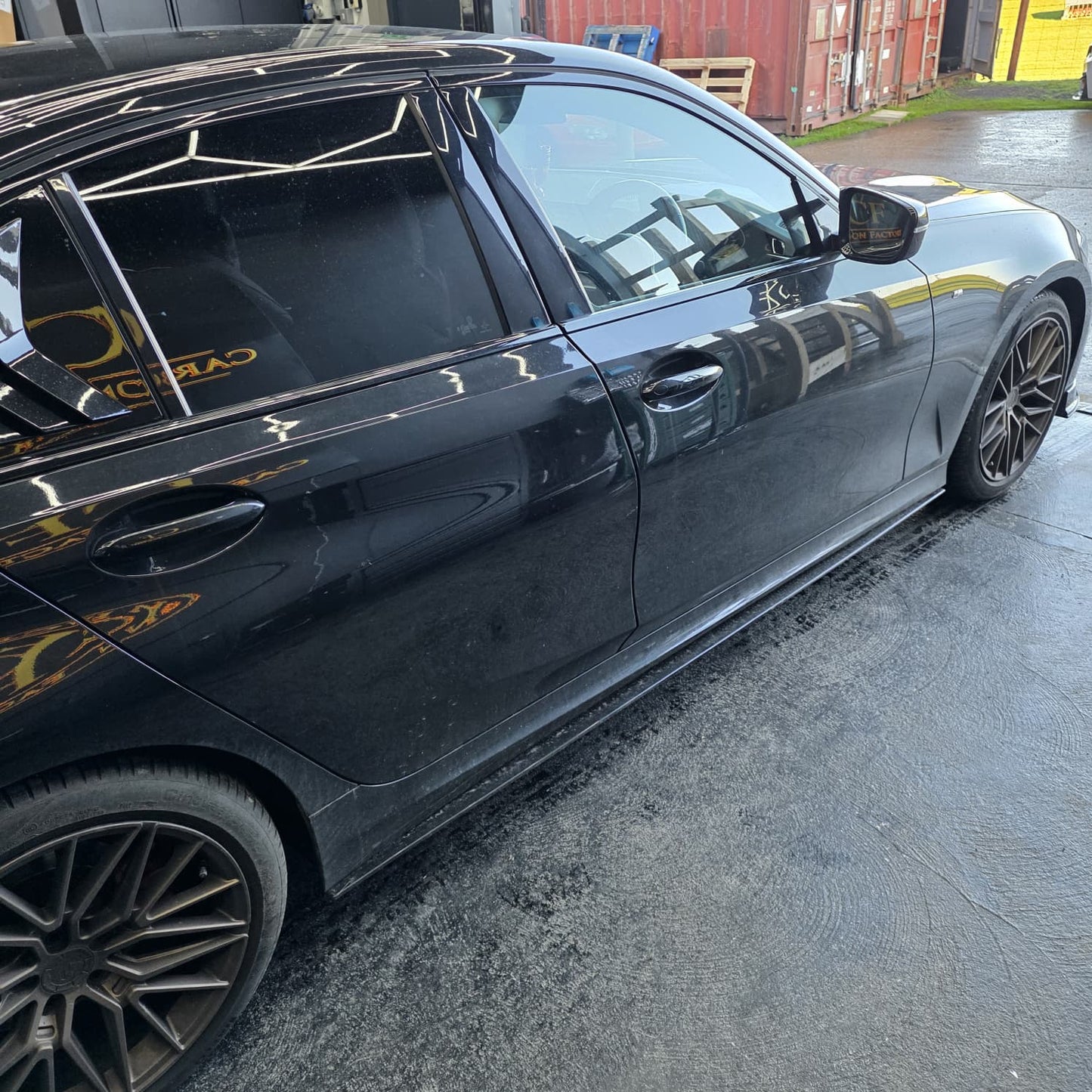 AC Style Gloss Black Side Skirts for BMW 3 Series G20 19-Present
