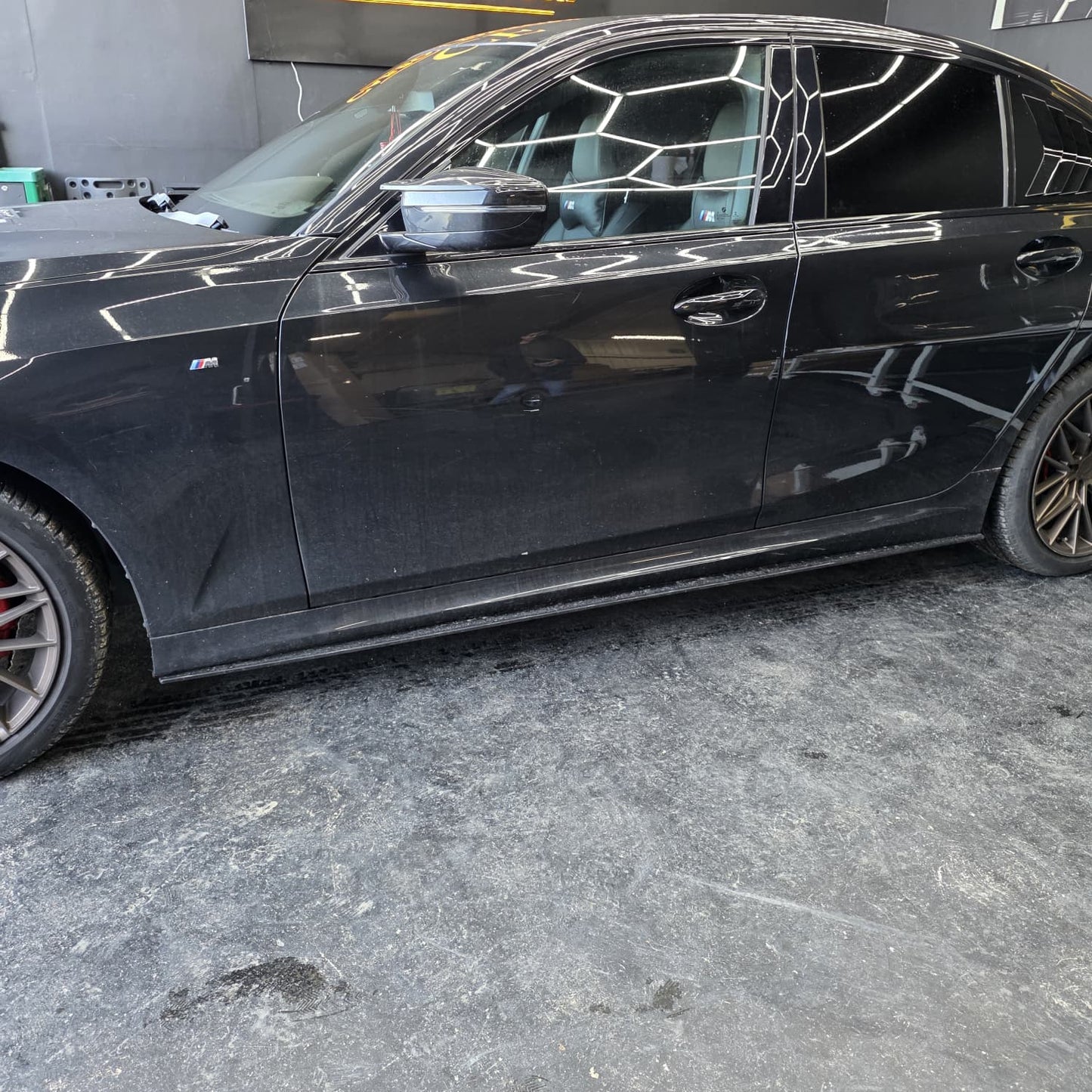 AC Style Gloss Black Side Skirts for BMW 3 Series G20 19-Present