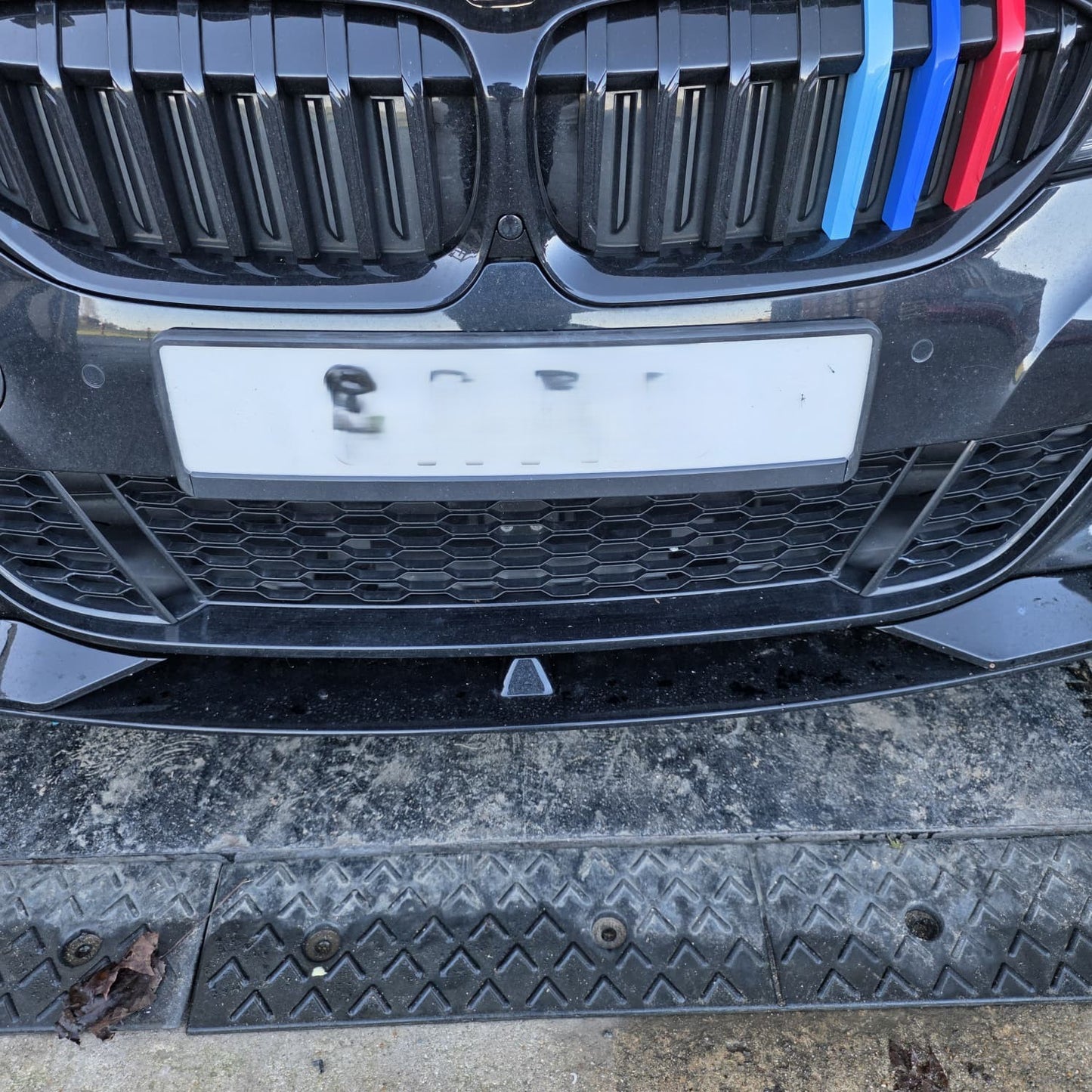 AC Style Gloss Black Front Splitter for BMW 3 Series G20 G21 Pre-LCI 19-22