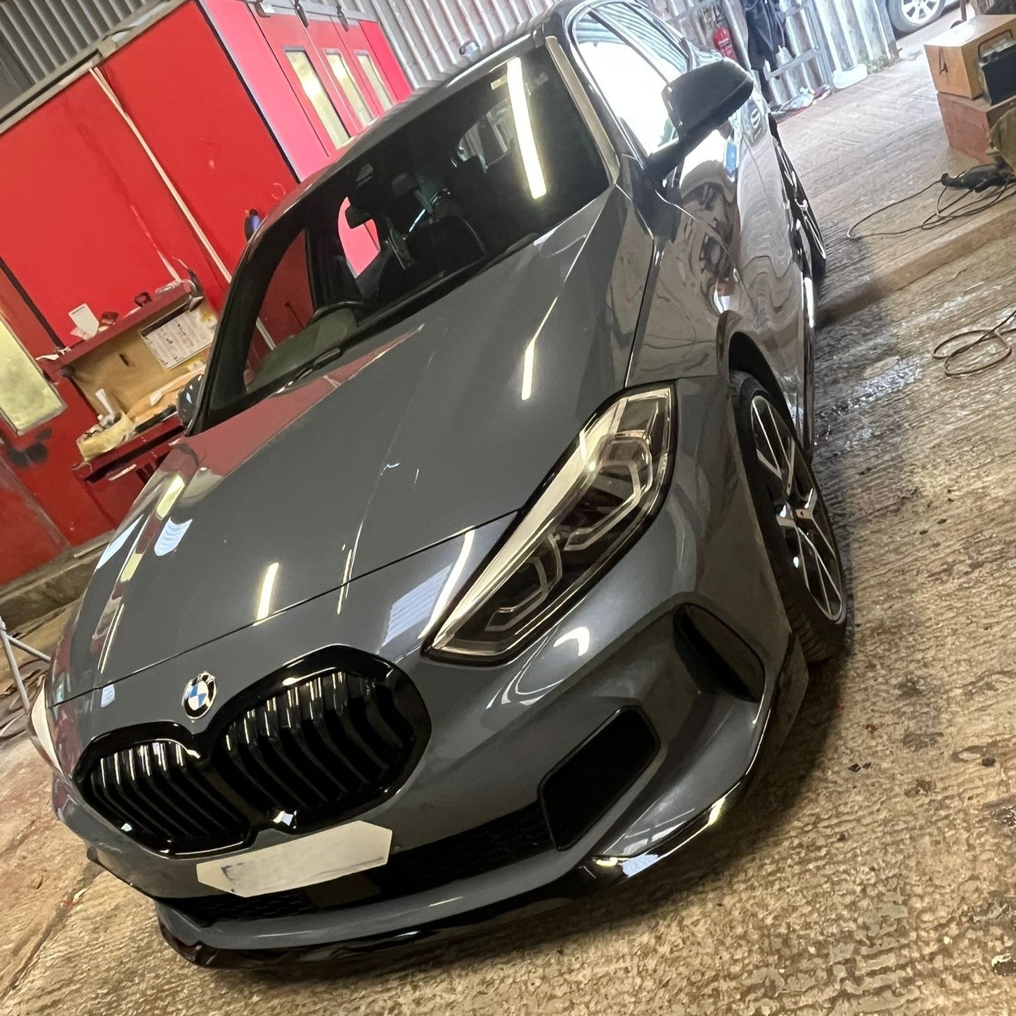 MP Style Gloss Black Front Splitter for BMW F40 1 Series 19-24