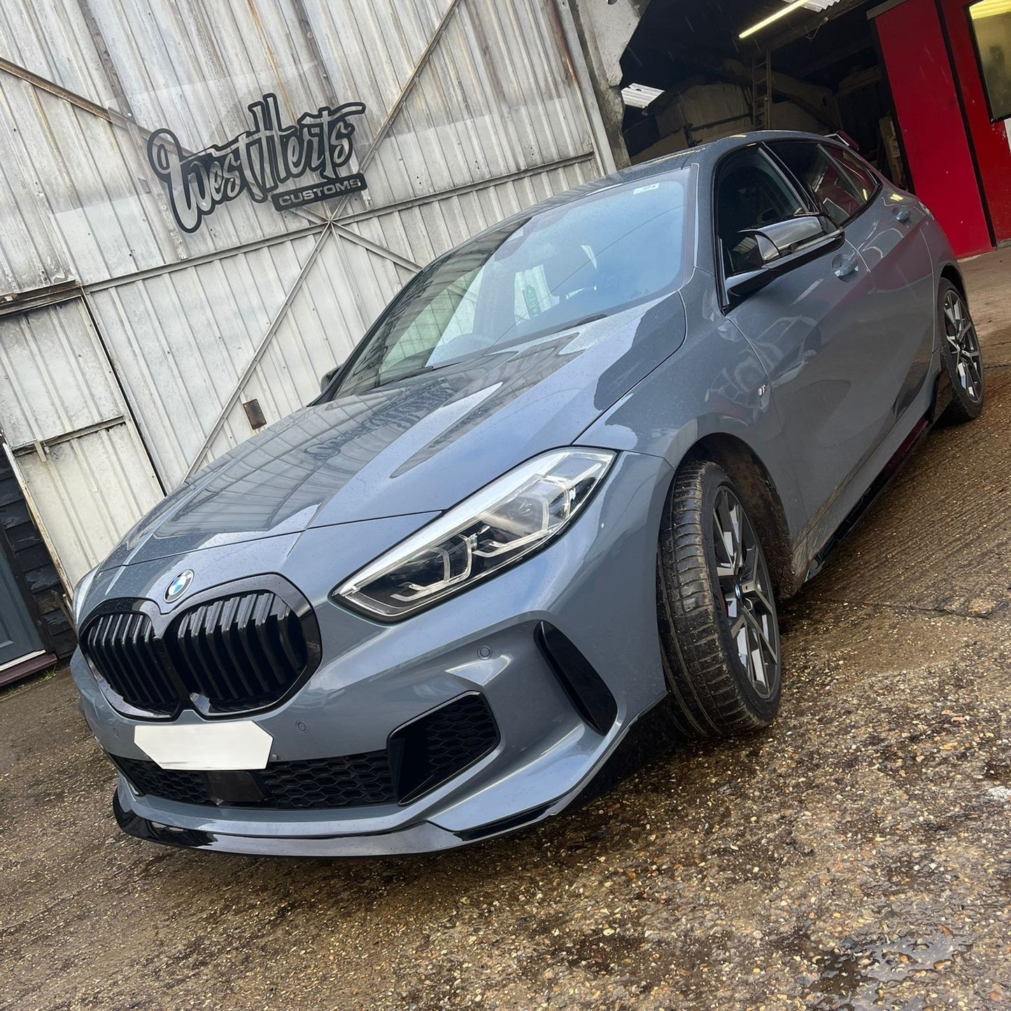 MP Style Gloss Black Front Splitter for BMW F40 1 Series 19-24