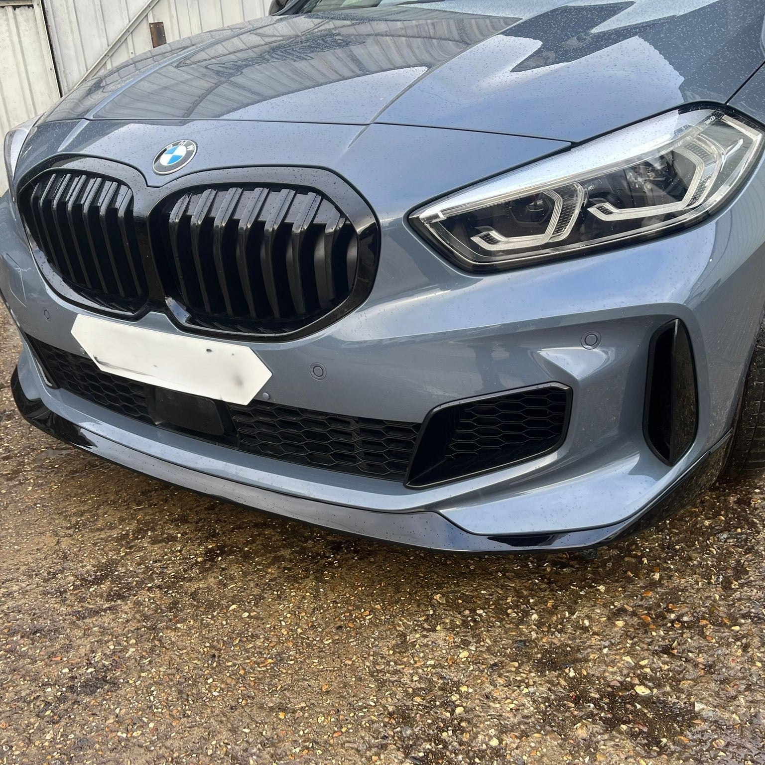 MP Style Gloss Black Front Splitter for BMW F40 1 Series 19-24 - Carbon Factory