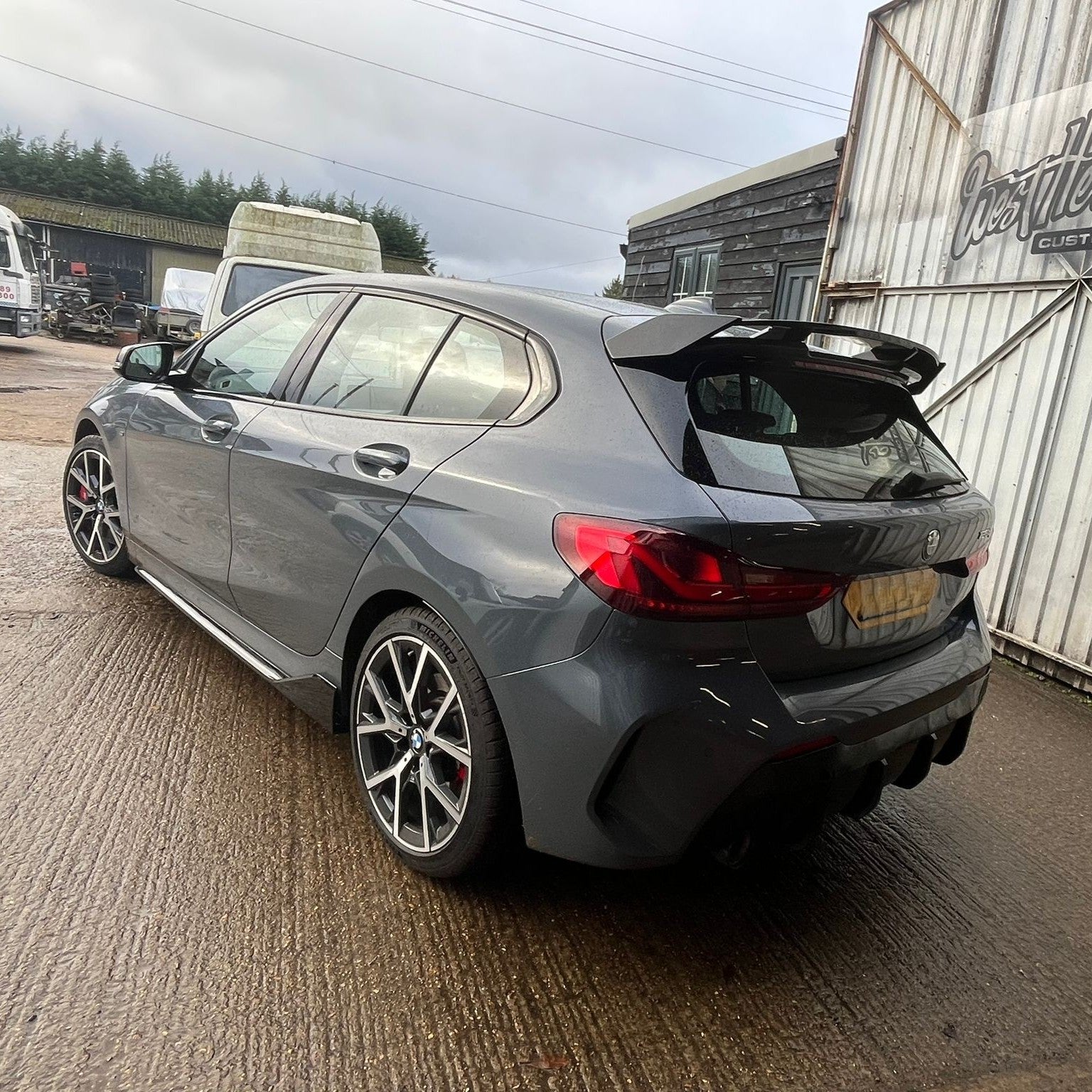 MP Style Gloss Black Roof Spoiler for BMW F40 1 Series 19-24 - Carbon Factory