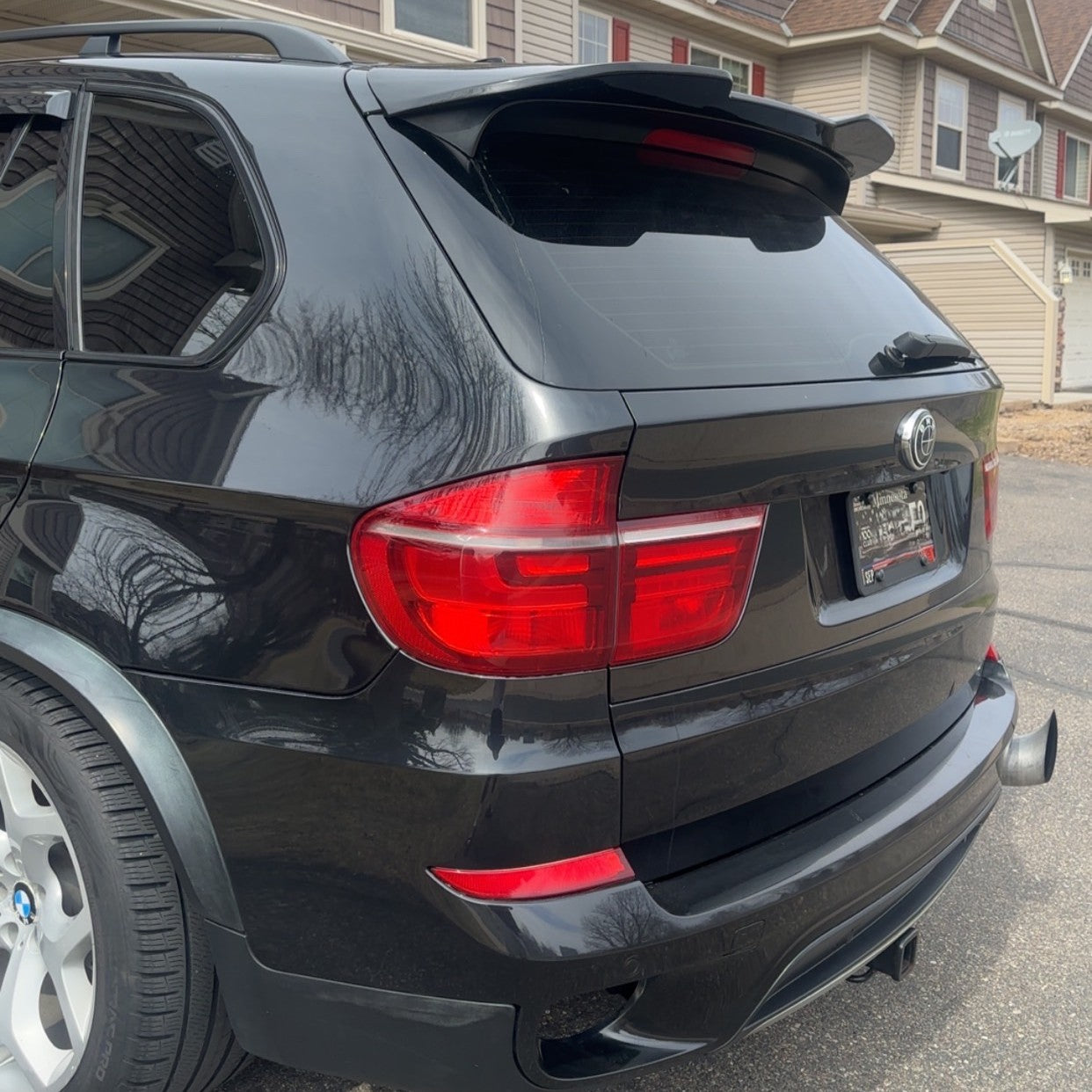 MP Style Gloss Black Roof Spoiler for BMW E70 X5 08-14 - Carbon Factory