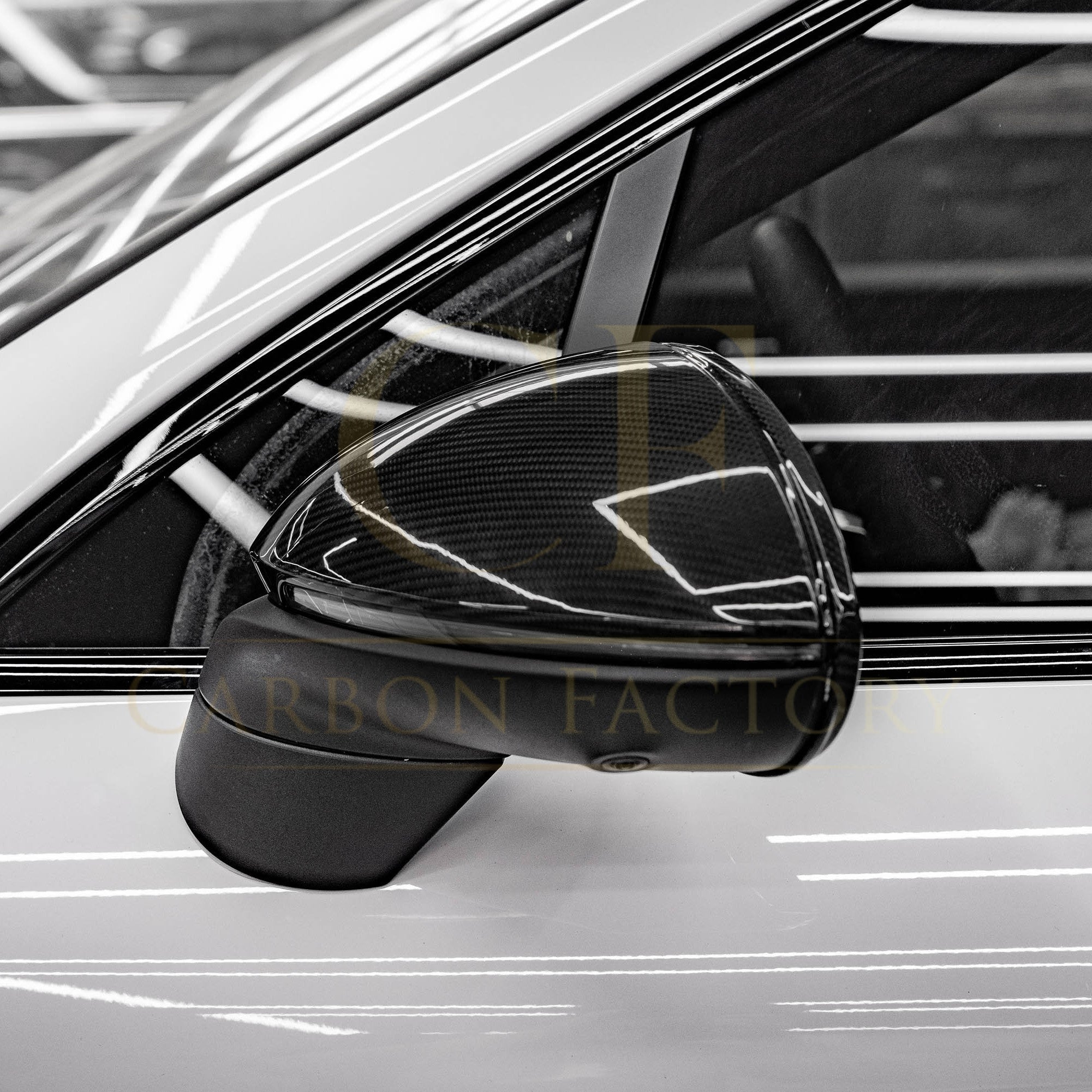 Pre-Preg Carbon Fibre Mirror Covers for Porsche Caynne 9ya 17-Present LHD - Carbon Factory