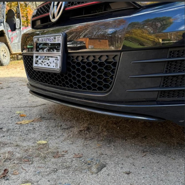 OEM Style Carbon Fibre Front Splitter for VW Golf MK6 GTI 08-13 - Carbon Factory