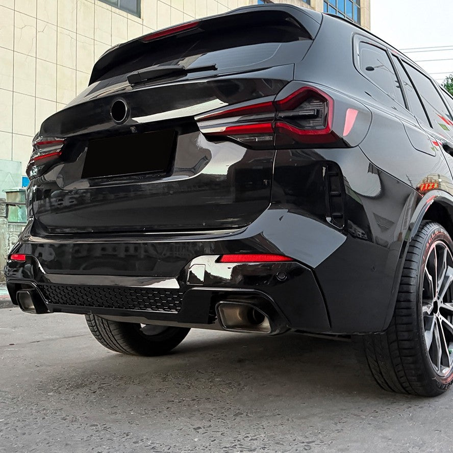 MP Style Gloss Black Rear Diffuser for BMW G01 X3 22-24 - Carbon Factory