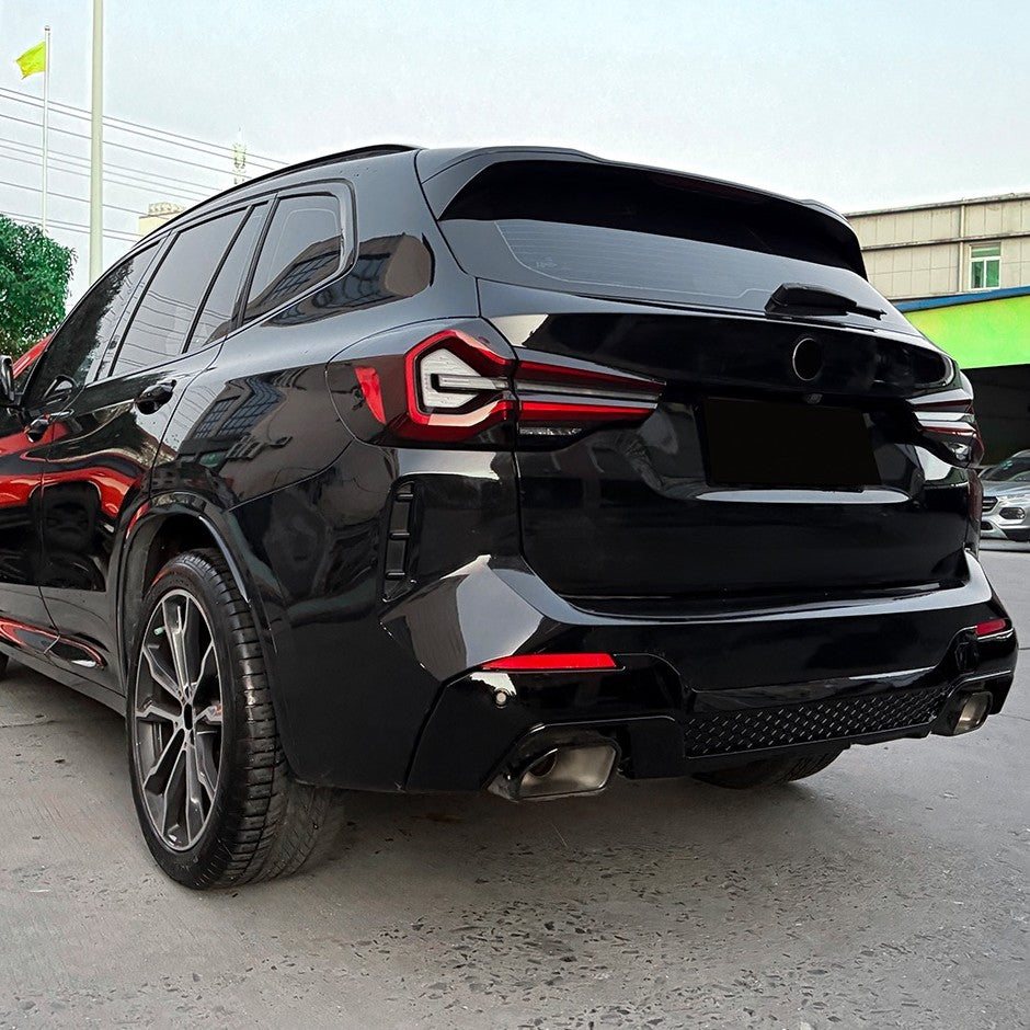 MP Style Gloss Black Rear Diffuser for BMW G01 X3 22-24 - Carbon Factory