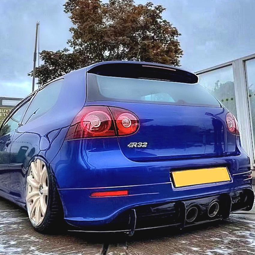 Gloss Black Rear Diffuser for VW Golf MK5 GTI R32 03-08