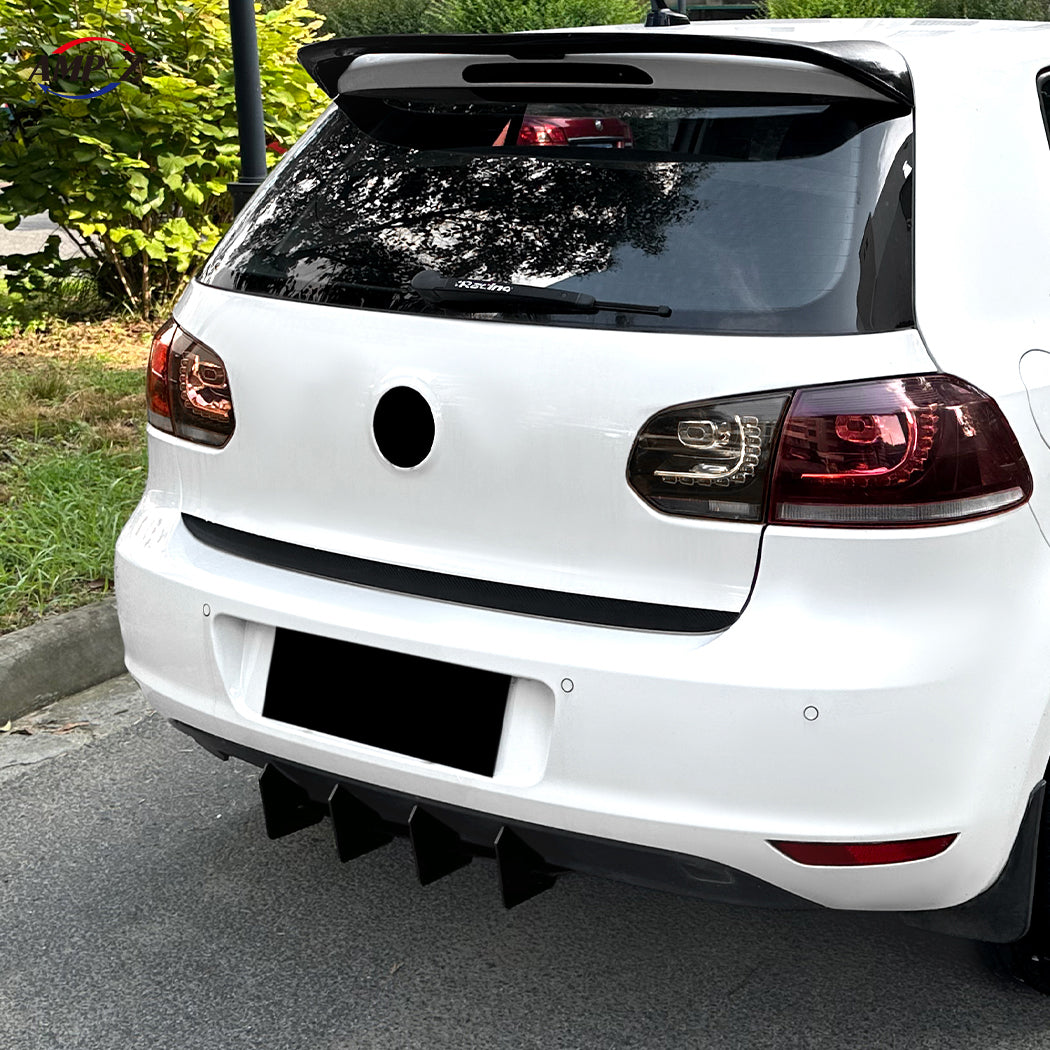 OE Style Gloss Black Diffuser for VW Golf MK6 Standard Model 08-12