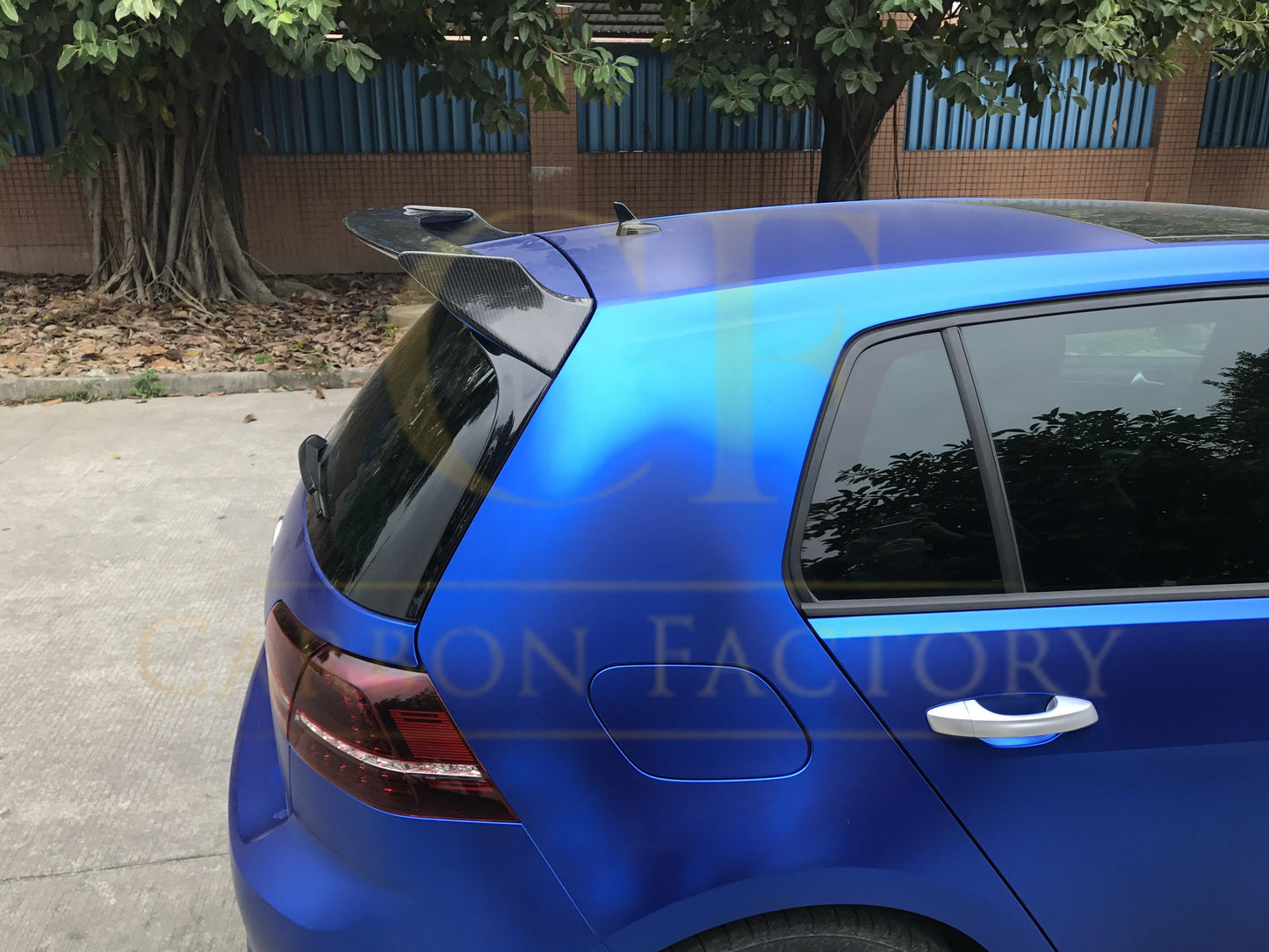 J Style Carbon Fibre Roof Spoiler for VW Golf MK7 14-20-Carbon Factory