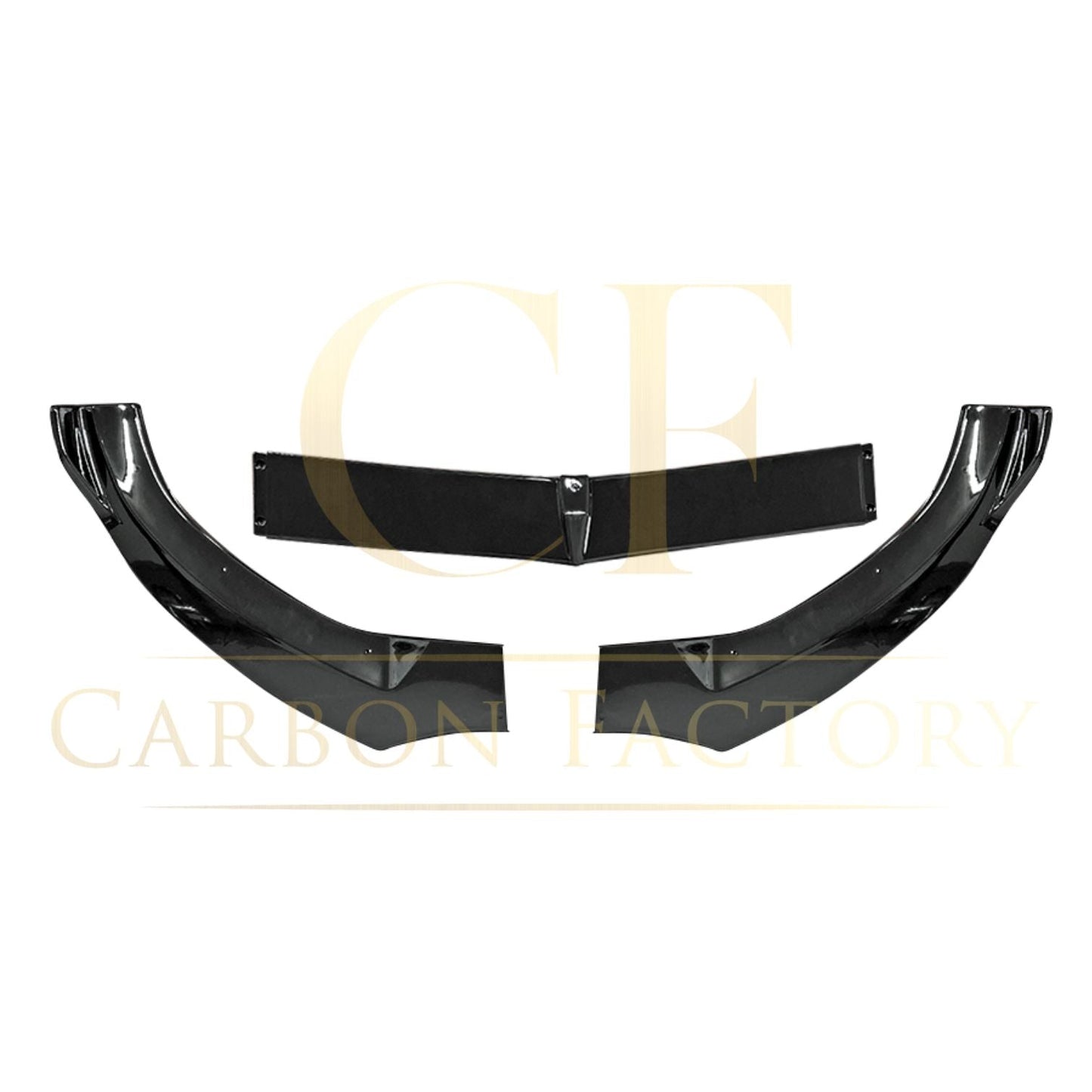 J Style Gloss Black Front Splitter for Mercedes Benz W205 C Class 15-18-Carbon Factory
