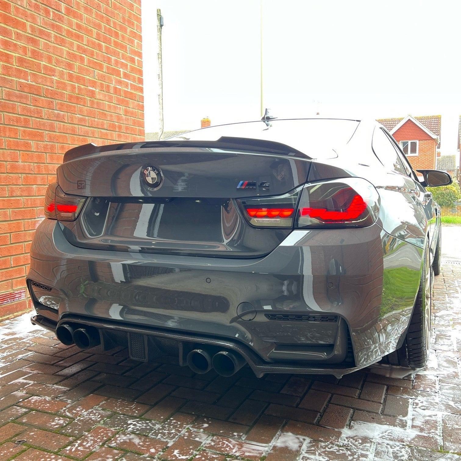 KS Style Carbon Fibre Rear Diffuser for BMW F80 M3 F82 F83 M4 14-20-Carbon Factory