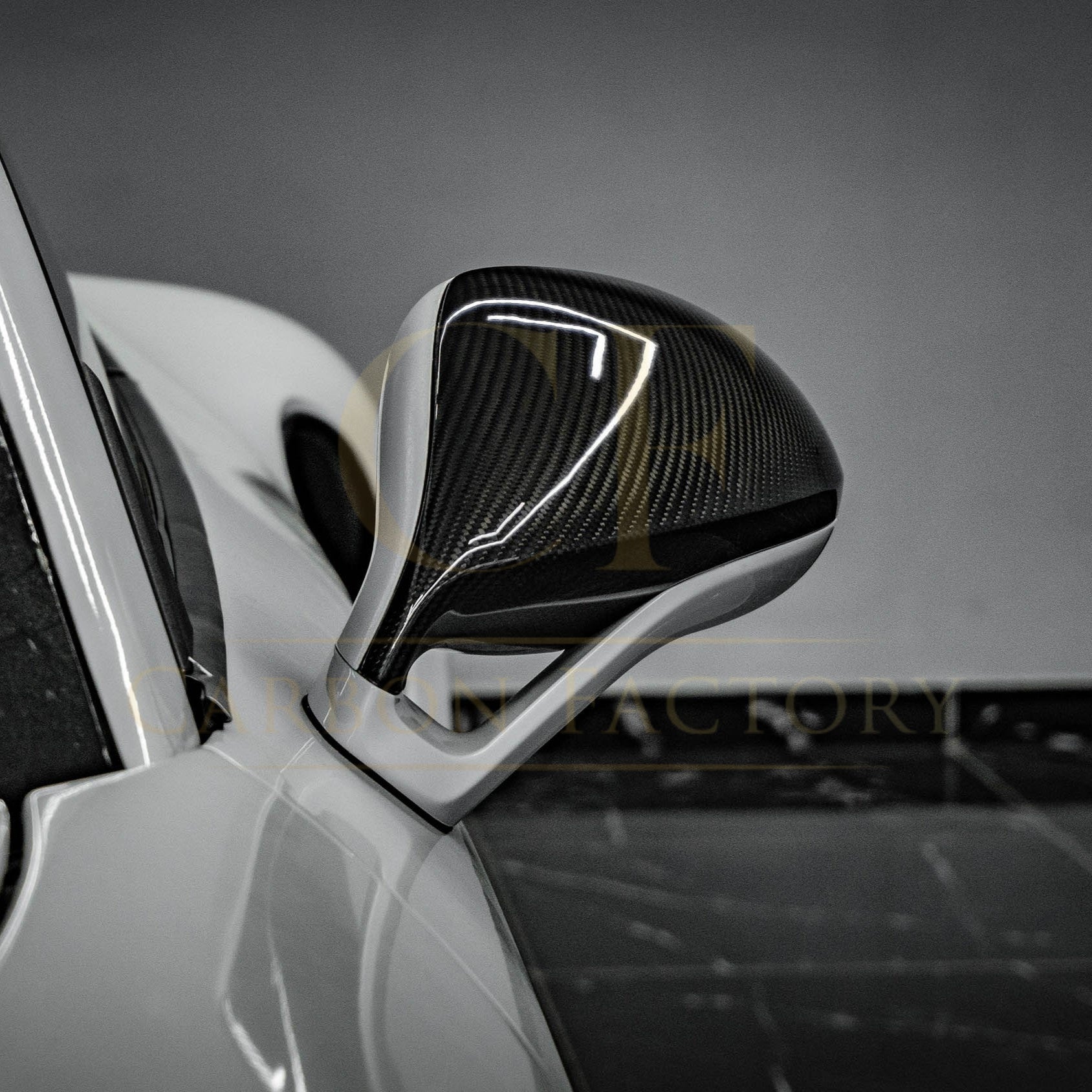 Pre-Preg Carbon Fibre Mirror Covers for Porsche 991 911 RS LHD 11-15 - Carbon Factory
