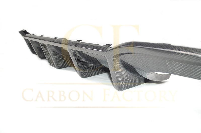 LED Carbon Fibre Rear Diffuser for Audi A3 S Line Saloon S3 17-19-Carbon Factory